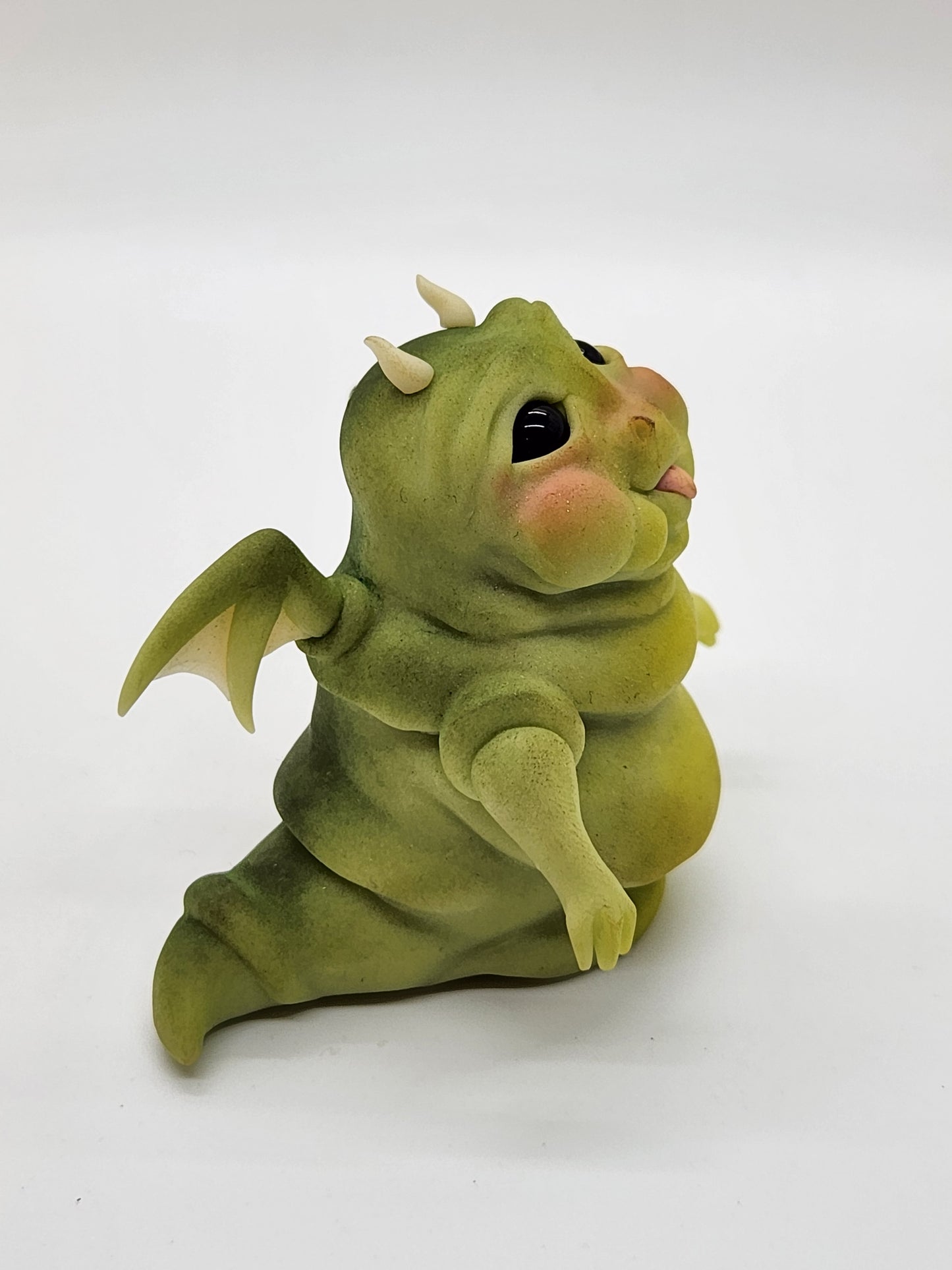 "Eppo" hutt inspired green slug dragon sculpture