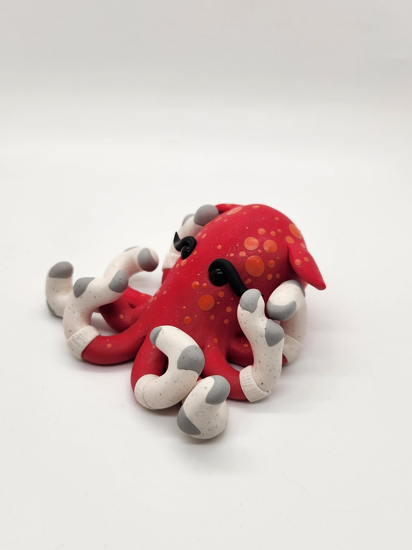 "Timothy II" red soktopus octopus sculpture