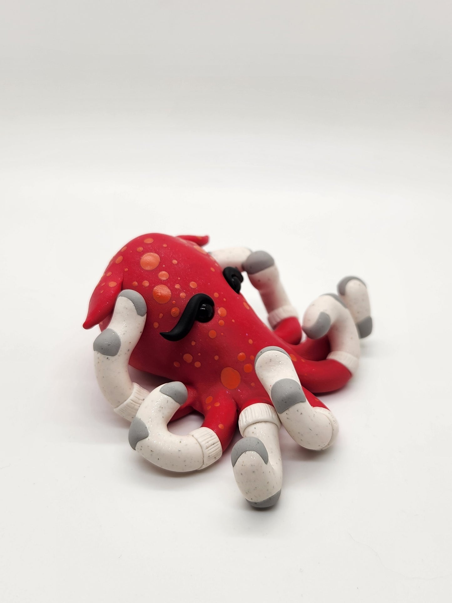 "Timothy II" red soktopus octopus sculpture