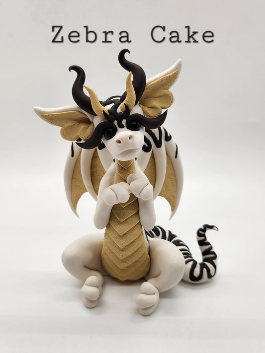 Zebra Cake dragon sculpture