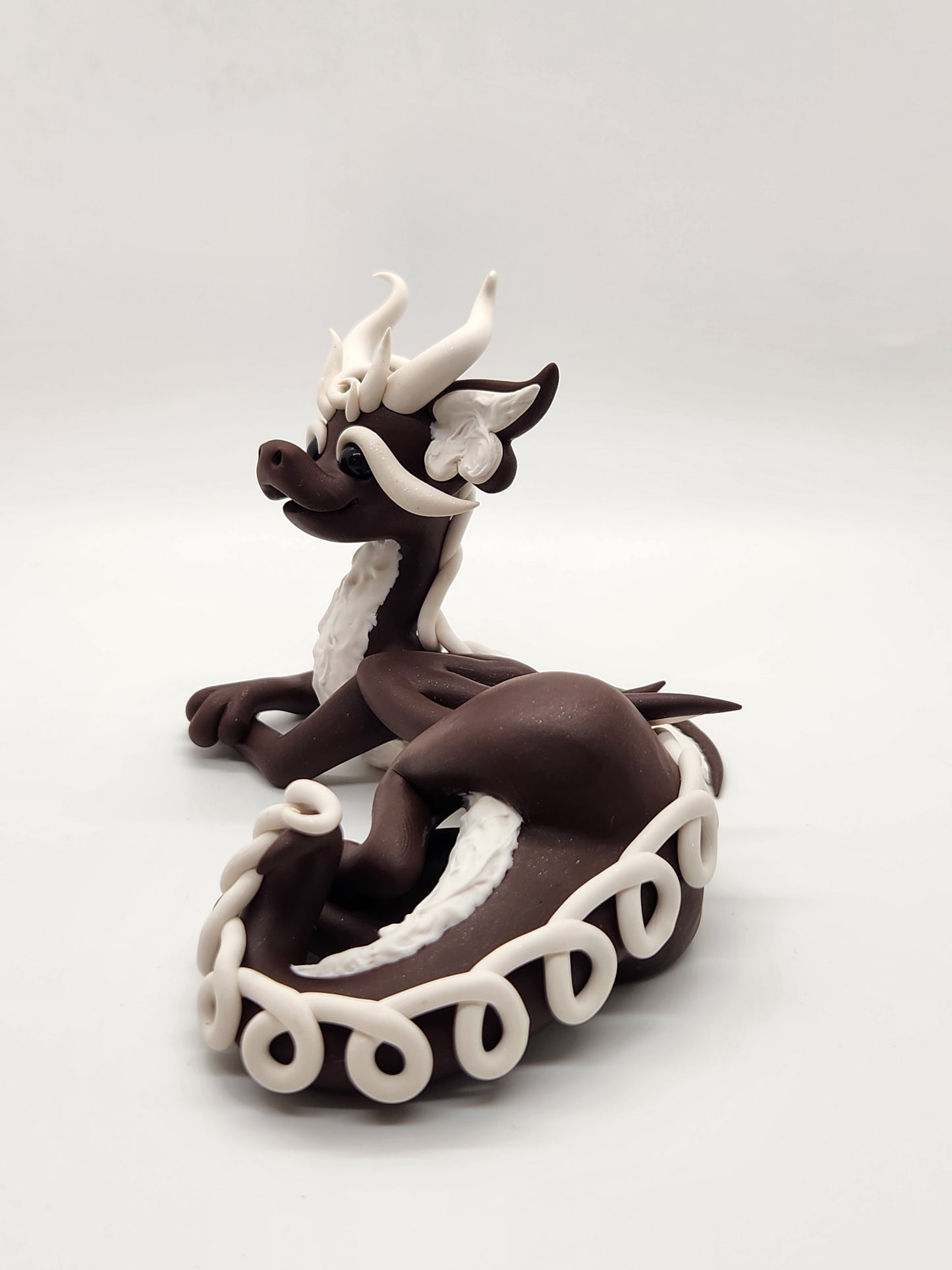 Chocolate cupcake dragon sculpture