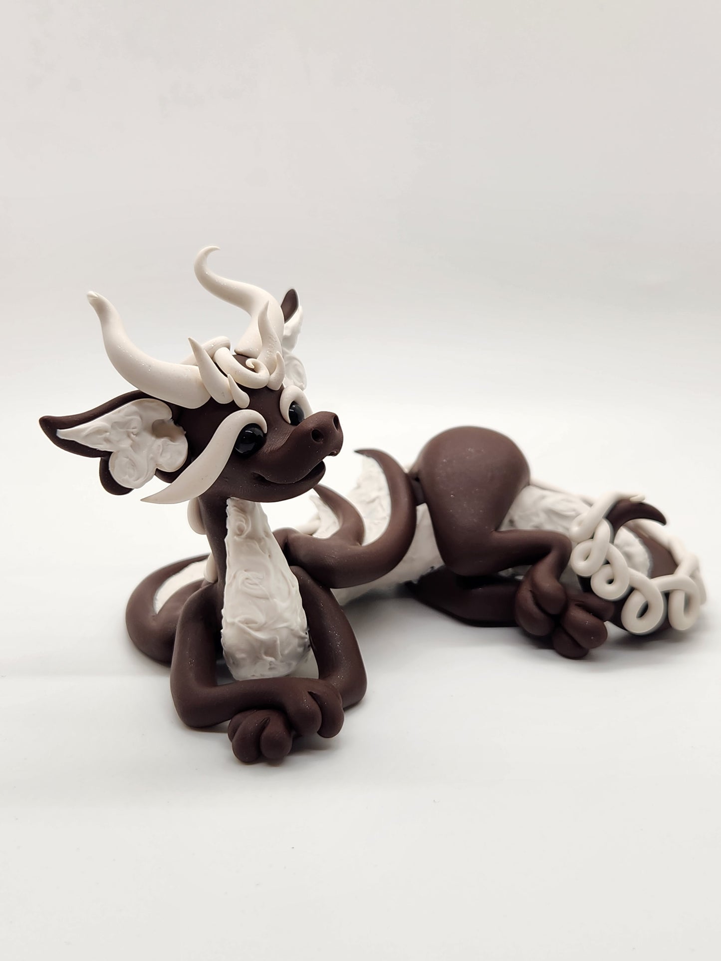 Chocolate cupcake dragon sculpture