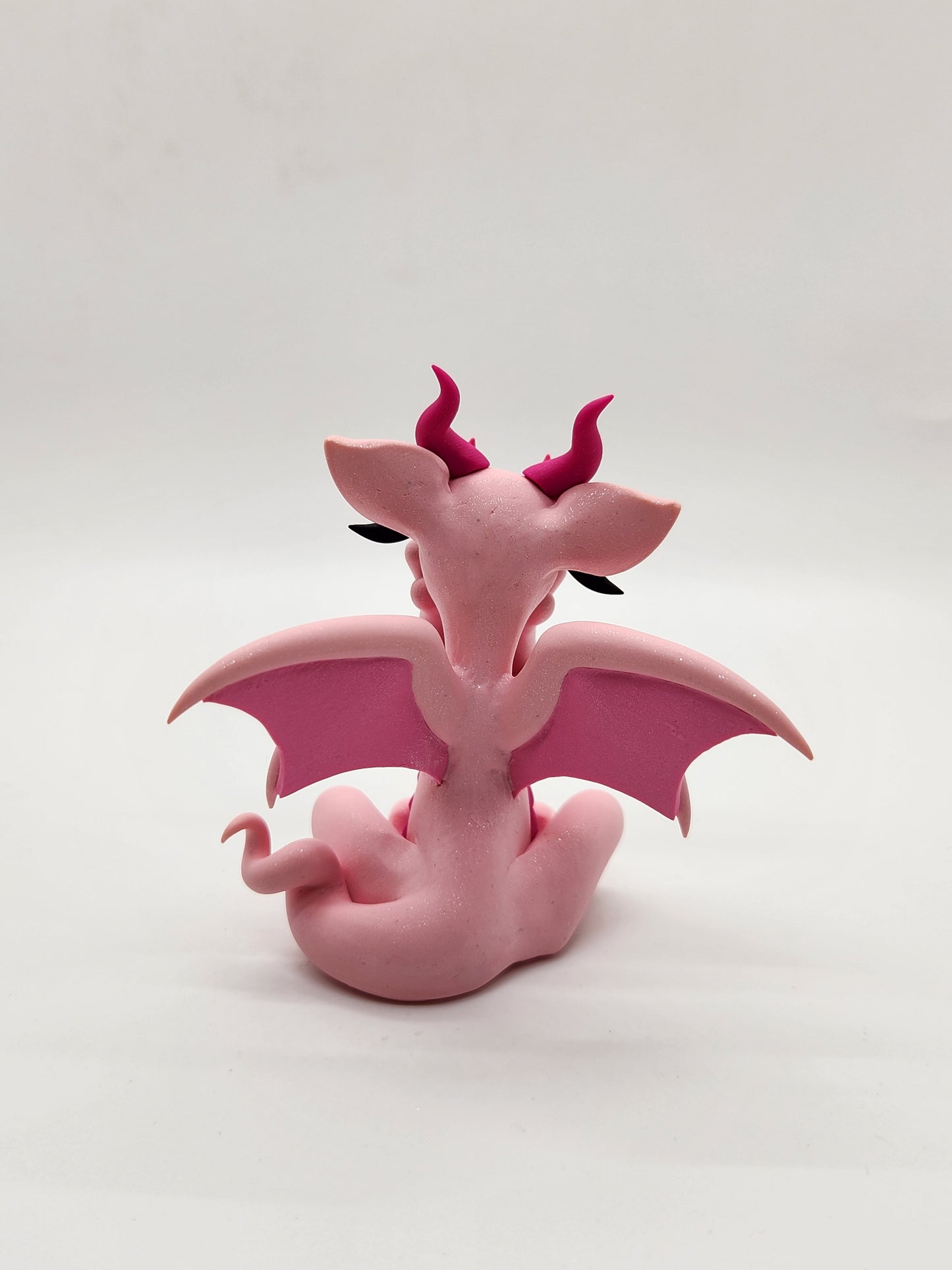 "Piglet" pink Winnie The Pooh inspired dragon sculpture