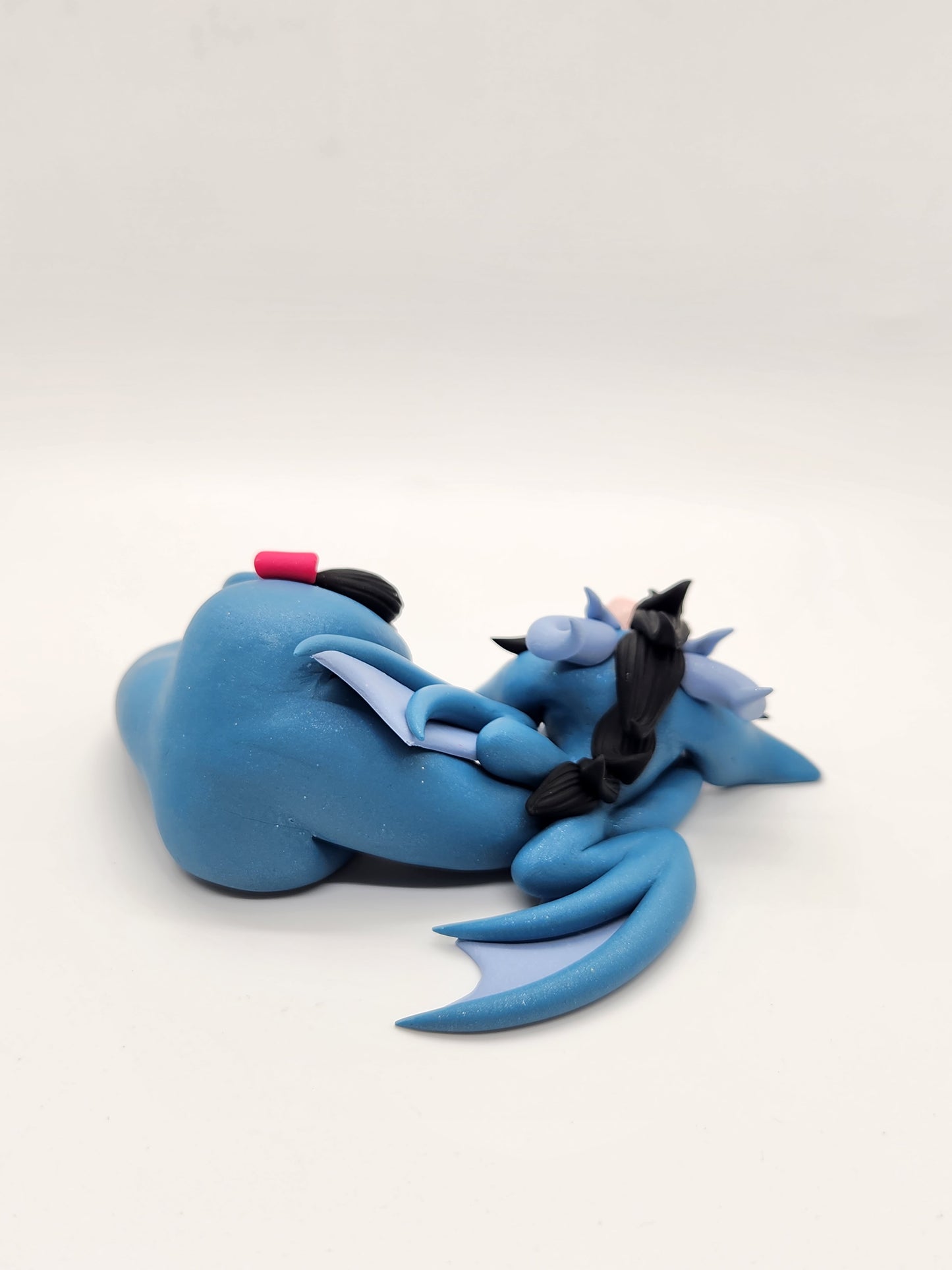 "Eeyore" blue Winnie The Pooh inspired dragon sculpture