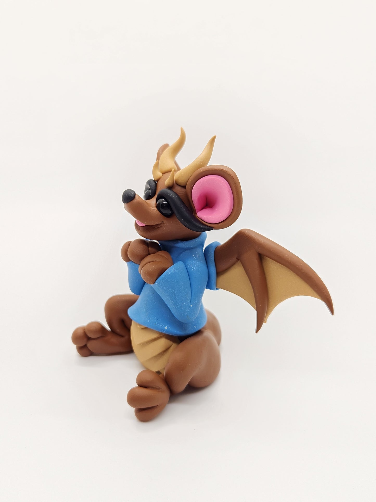 "Roo" brown Winnie The Pooh inspired dragon sculpture