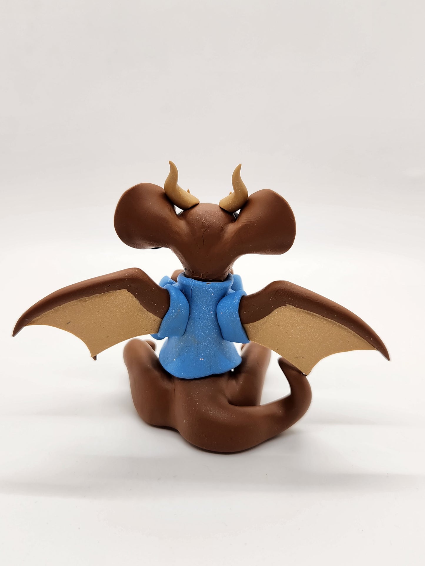 "Roo" brown Winnie The Pooh inspired dragon sculpture