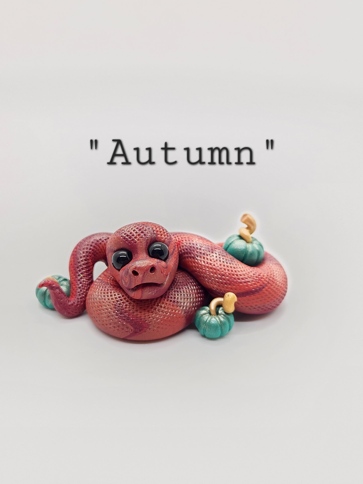 "Autumn" fall snake sculpture