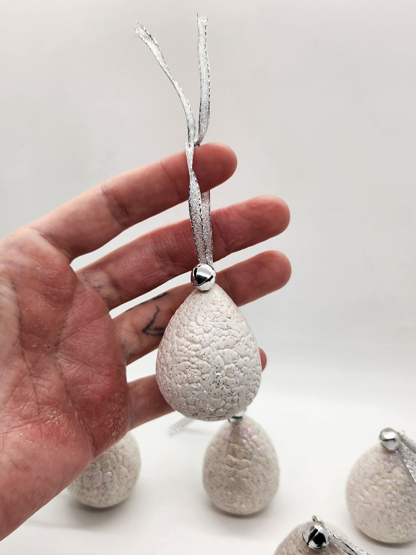 White Dragon Egg Tree Ornament