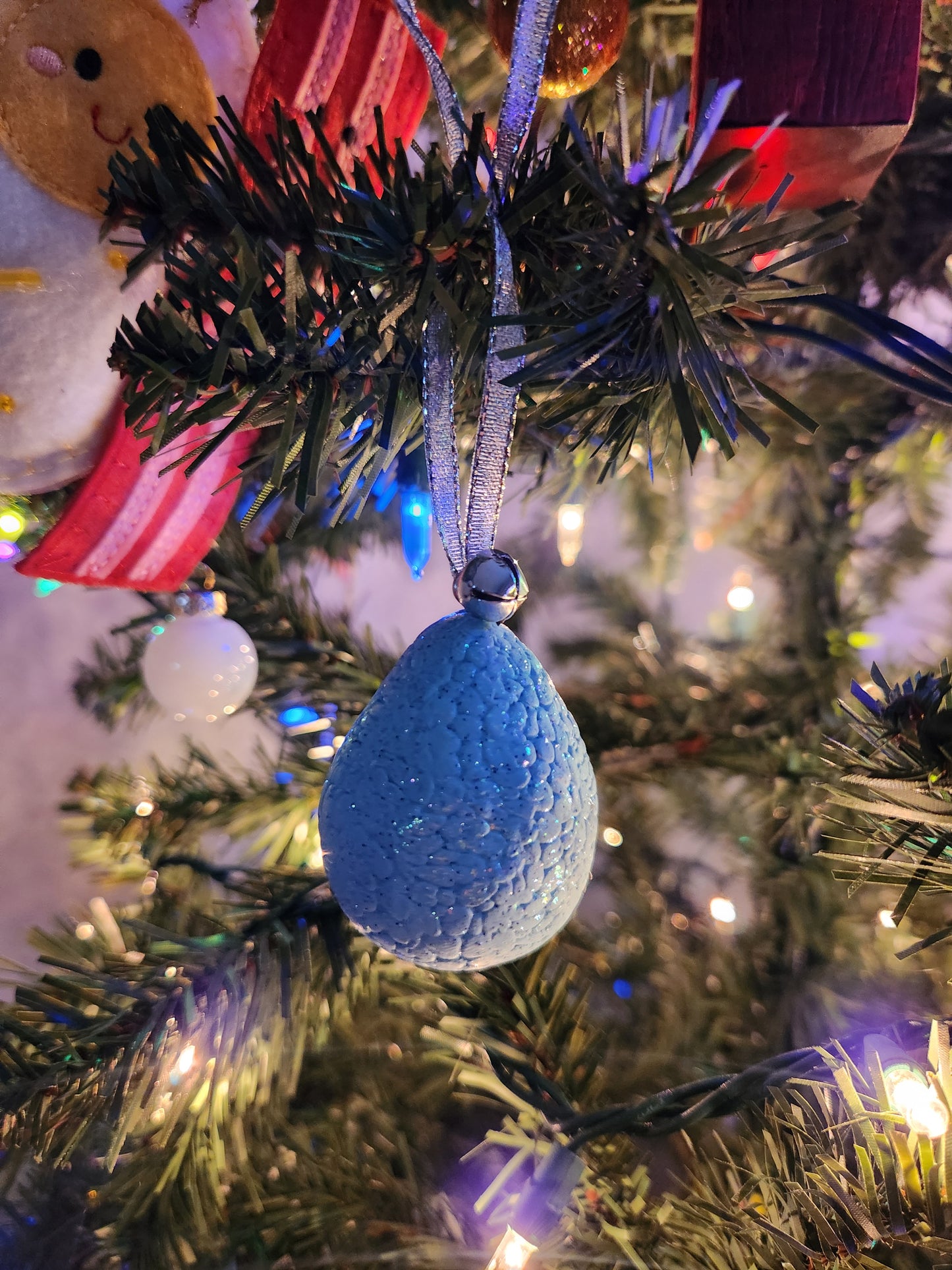 Blue Dragon Egg Tree Ornament