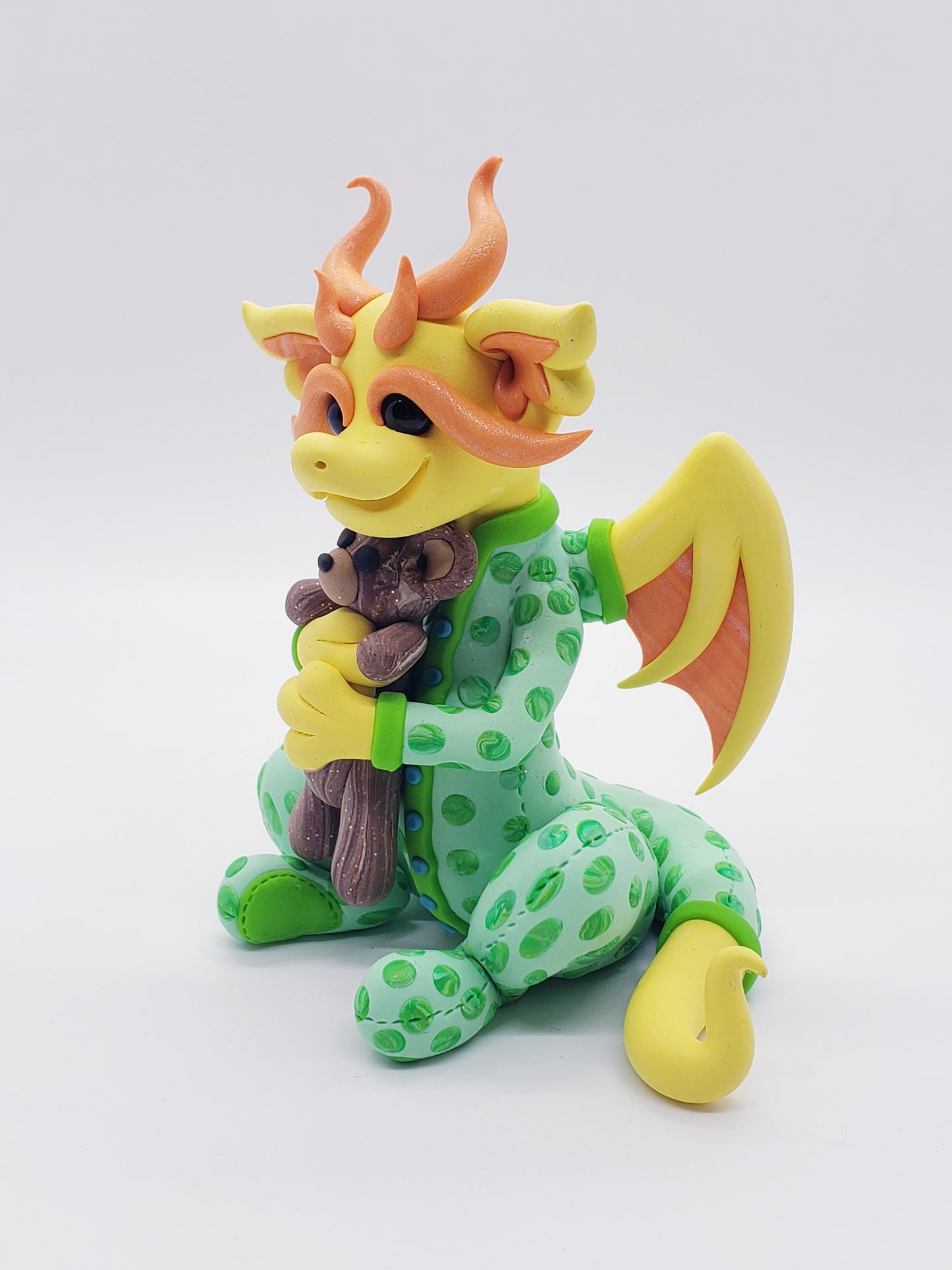 "Noah" Baby pajama dragon sculpture