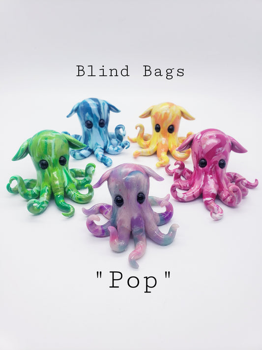 "Pop" Baby octopus sculpture blind bag