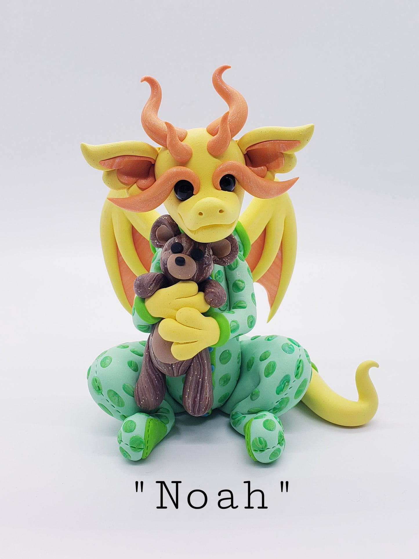 "Noah" Baby pajama dragon sculpture