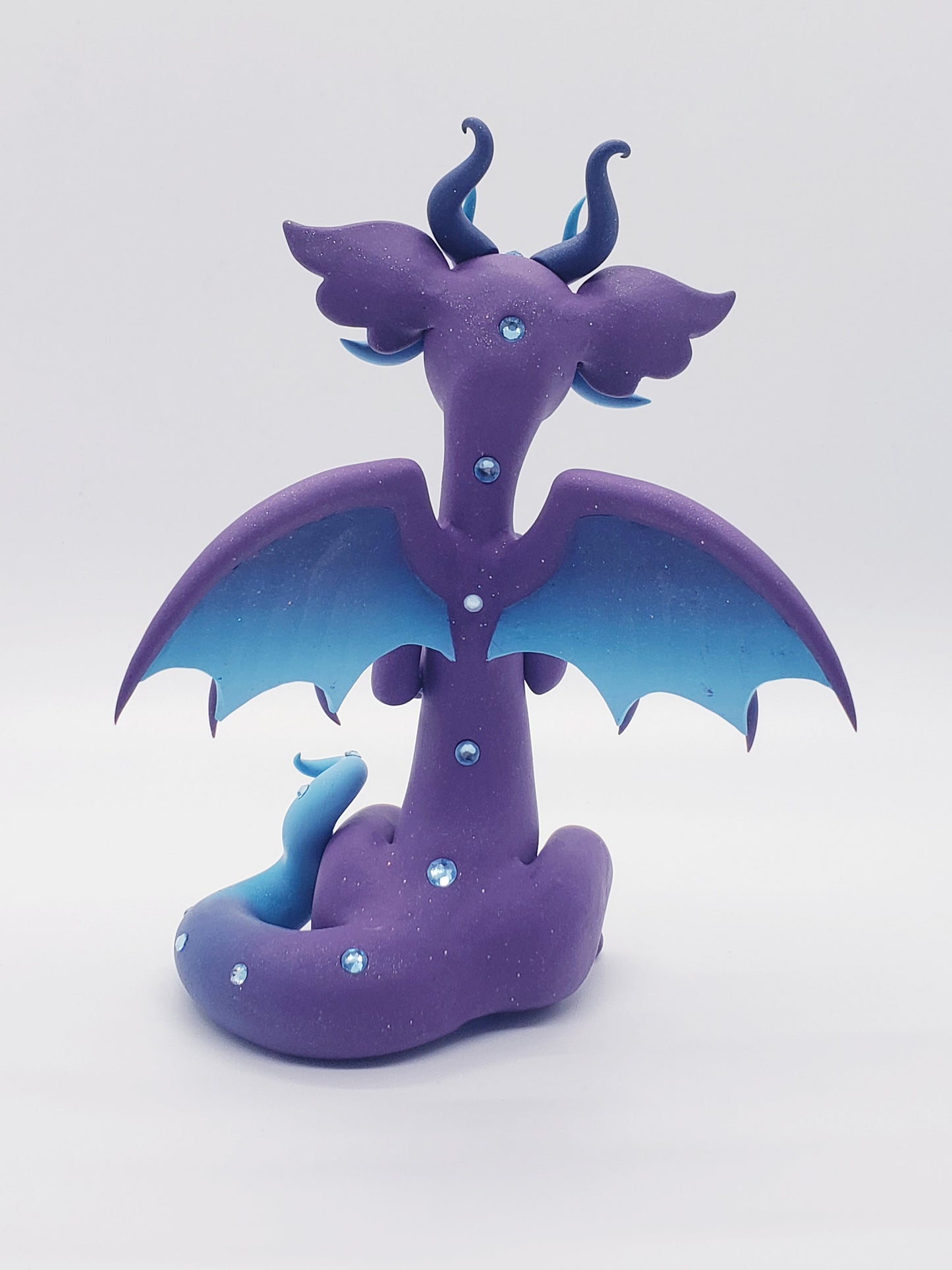 "Byiza" Purple Dragon Scuplture