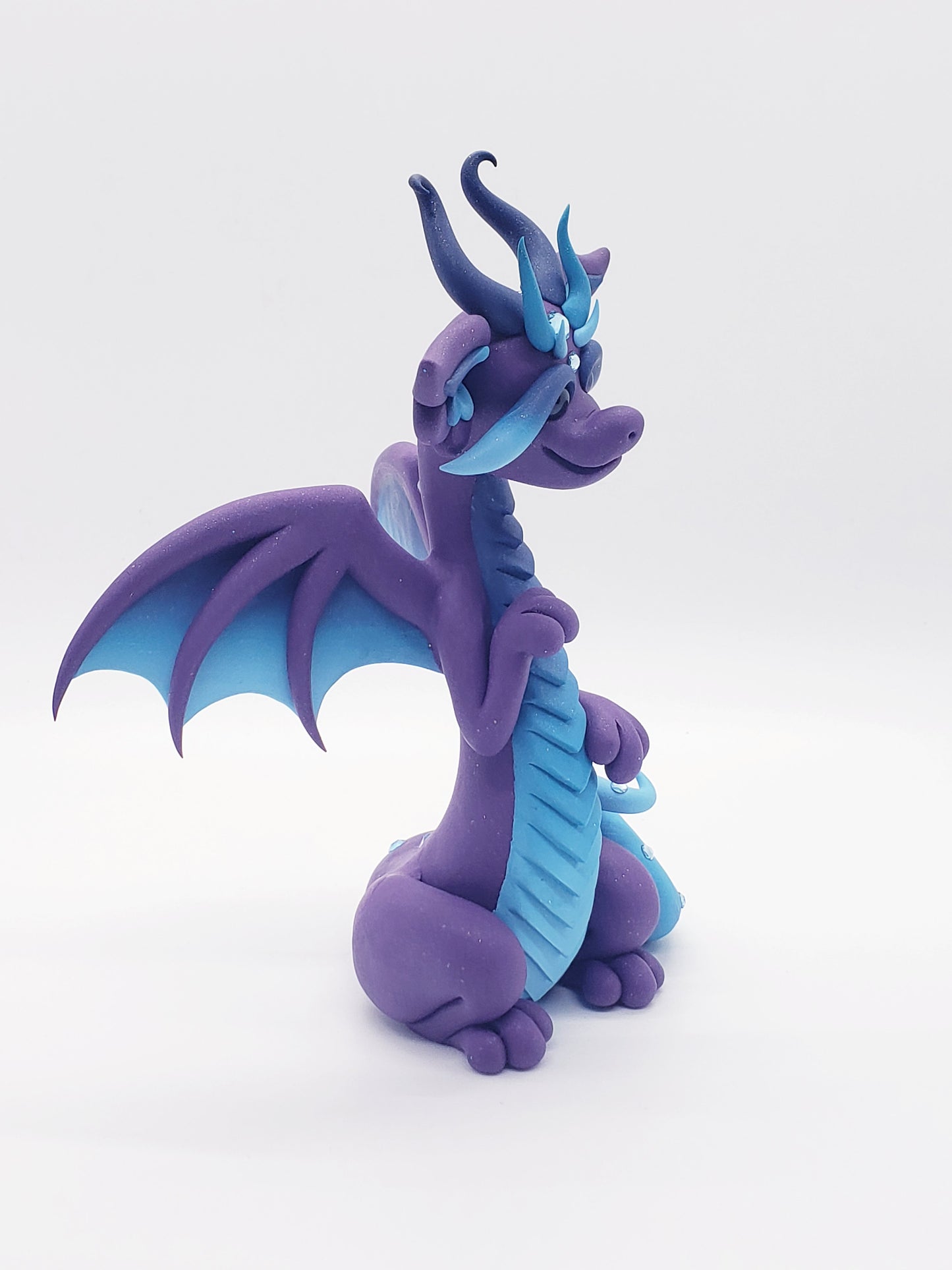 "Byiza" Purple Dragon Scuplture