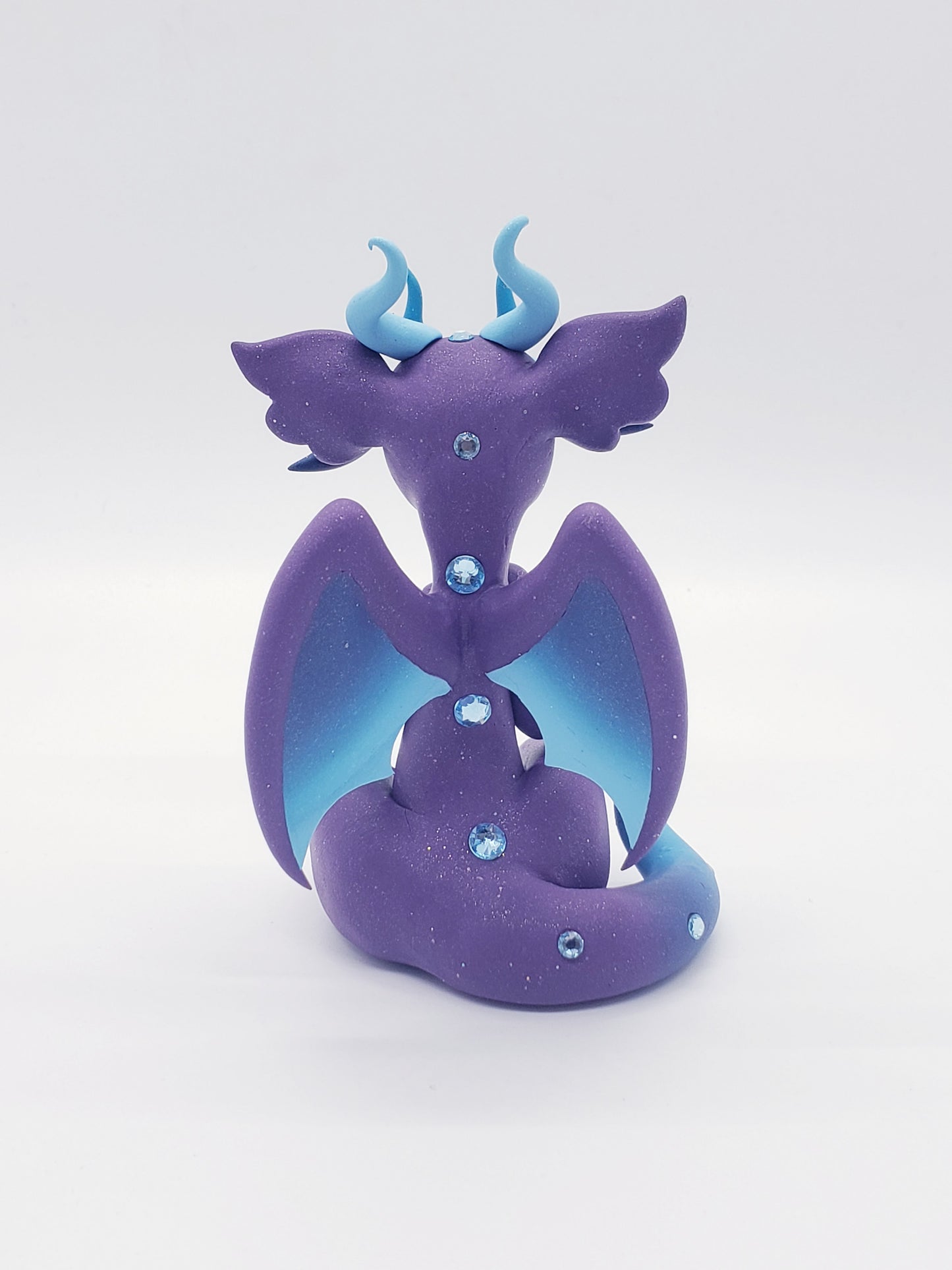 "Bora" Purple Dragon Sculpture