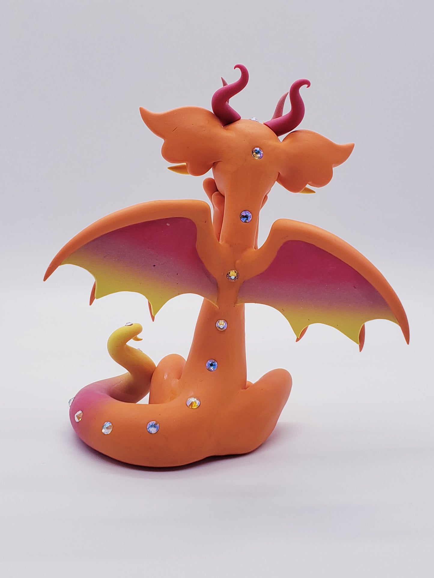 "Ativista" Orange Dragon Sculpture