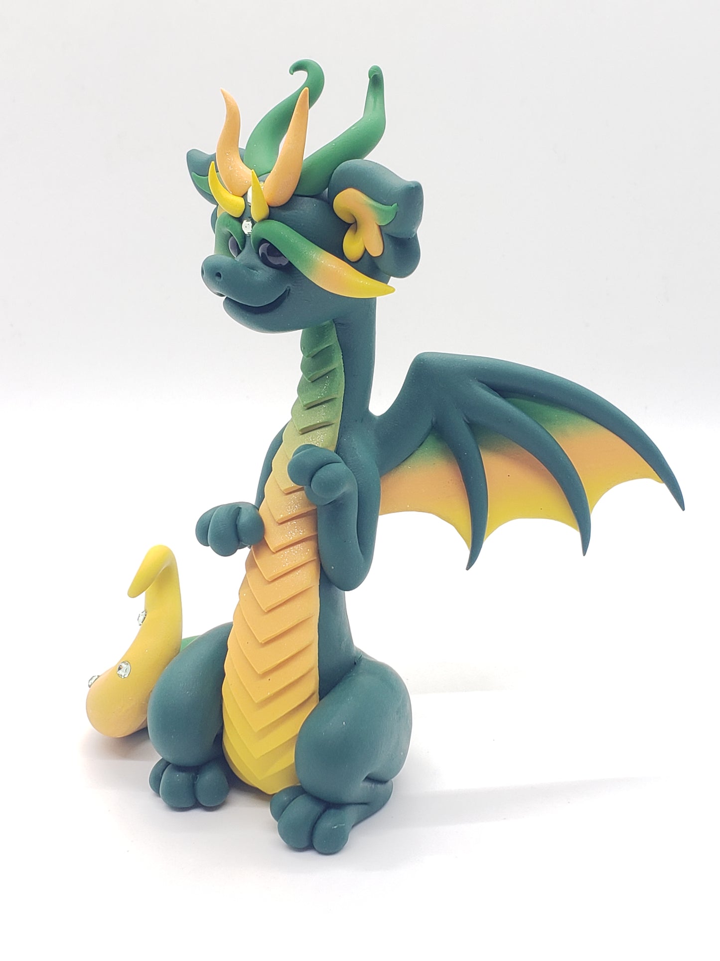 "Osere" *DISCOUNTED* Green Dragon Sculpture