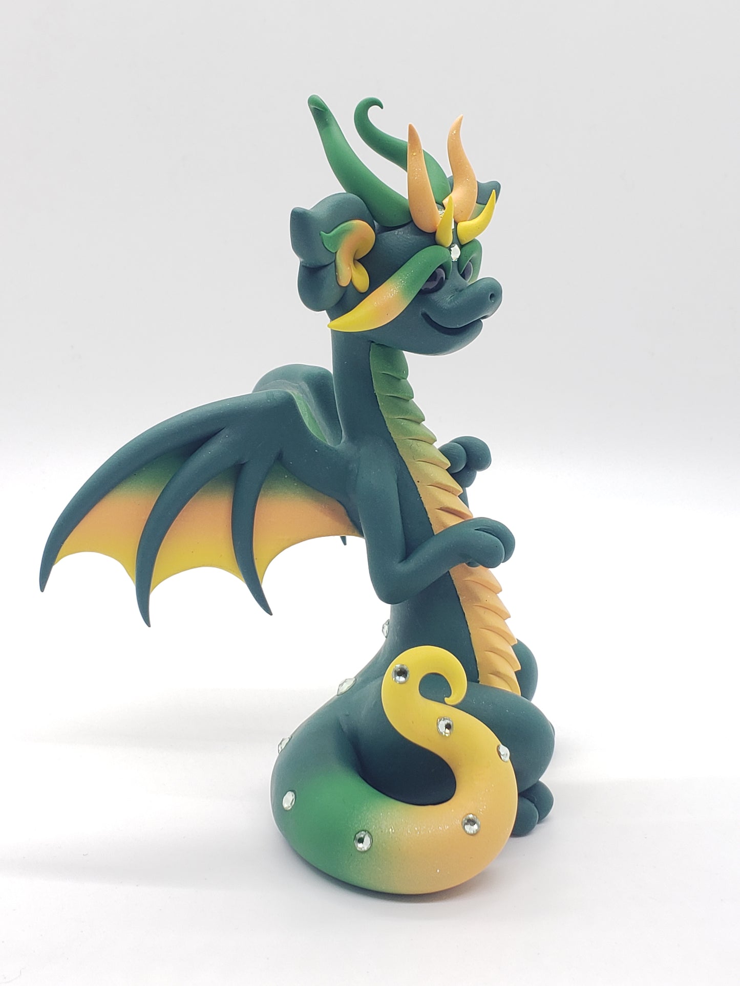 "Osere" *DISCOUNTED* Green Dragon Sculpture