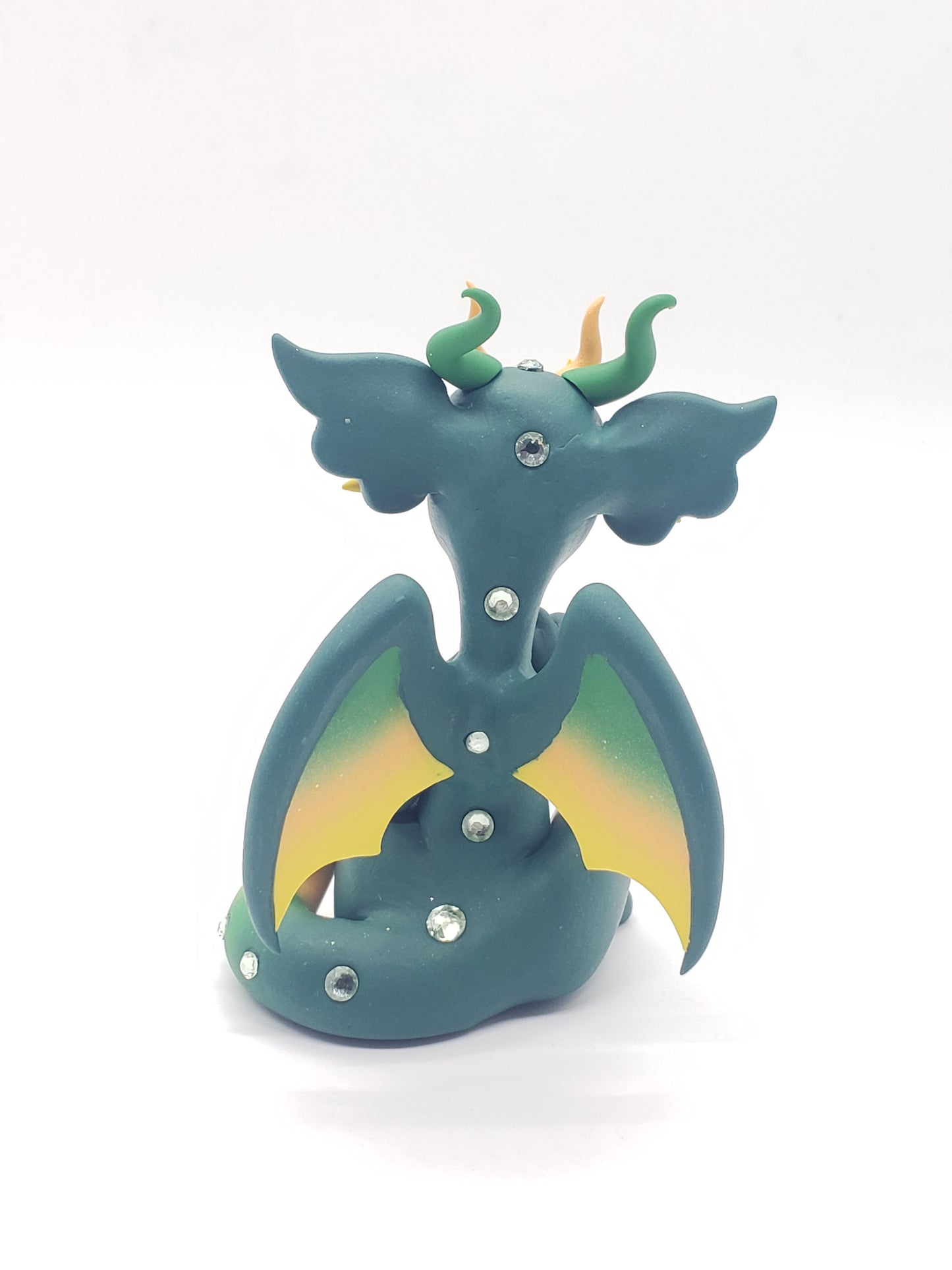 "Ukora" Green Dragon Sculpture