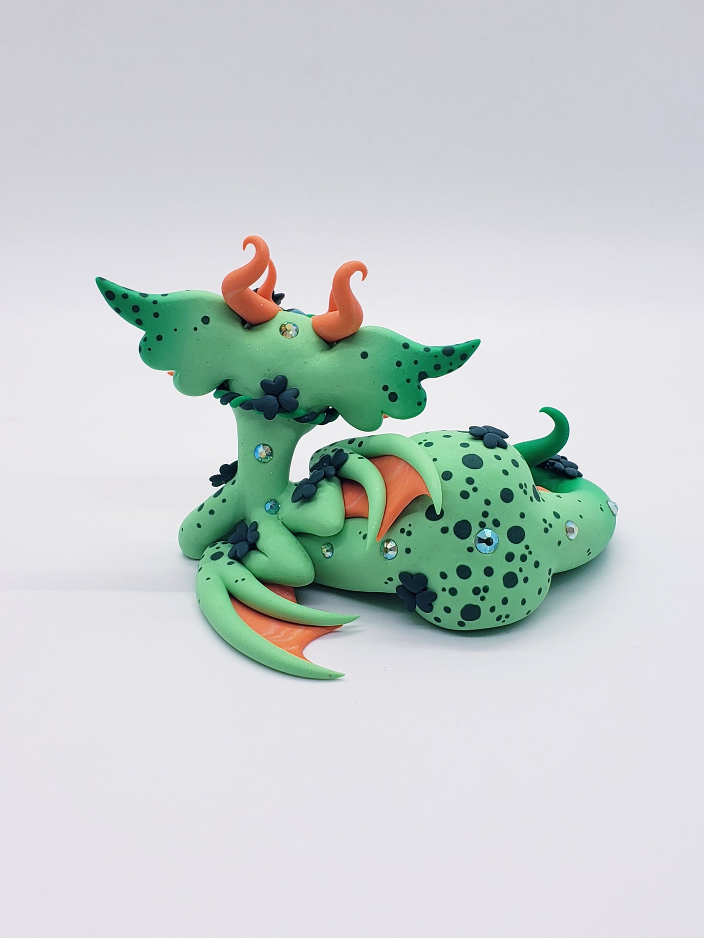 "Seamróg" shamrock dragon sculpture