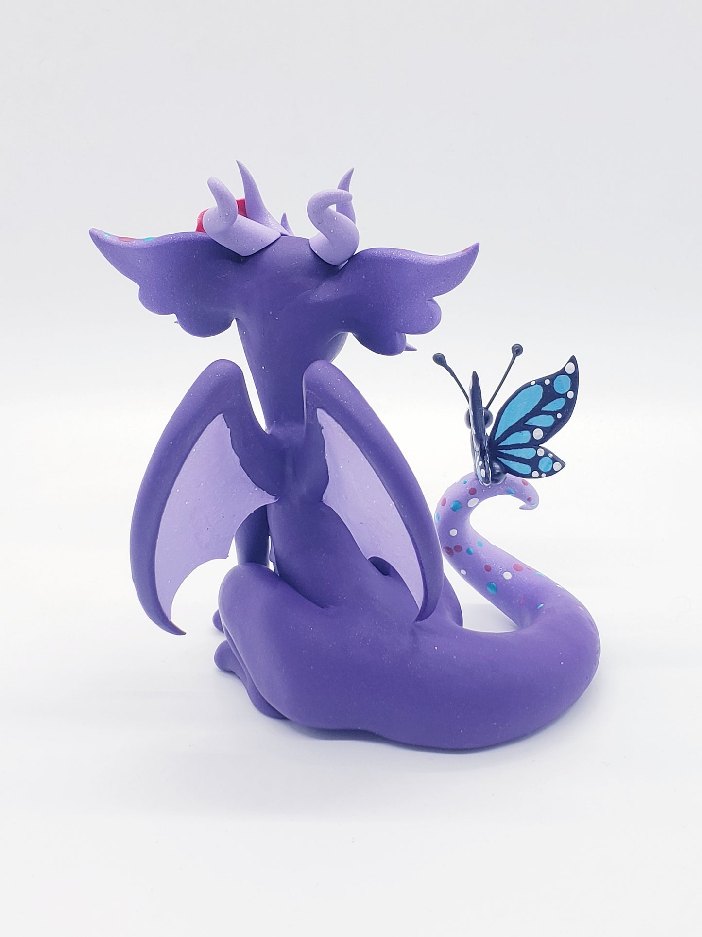 "Viti" purple dragon sculpture