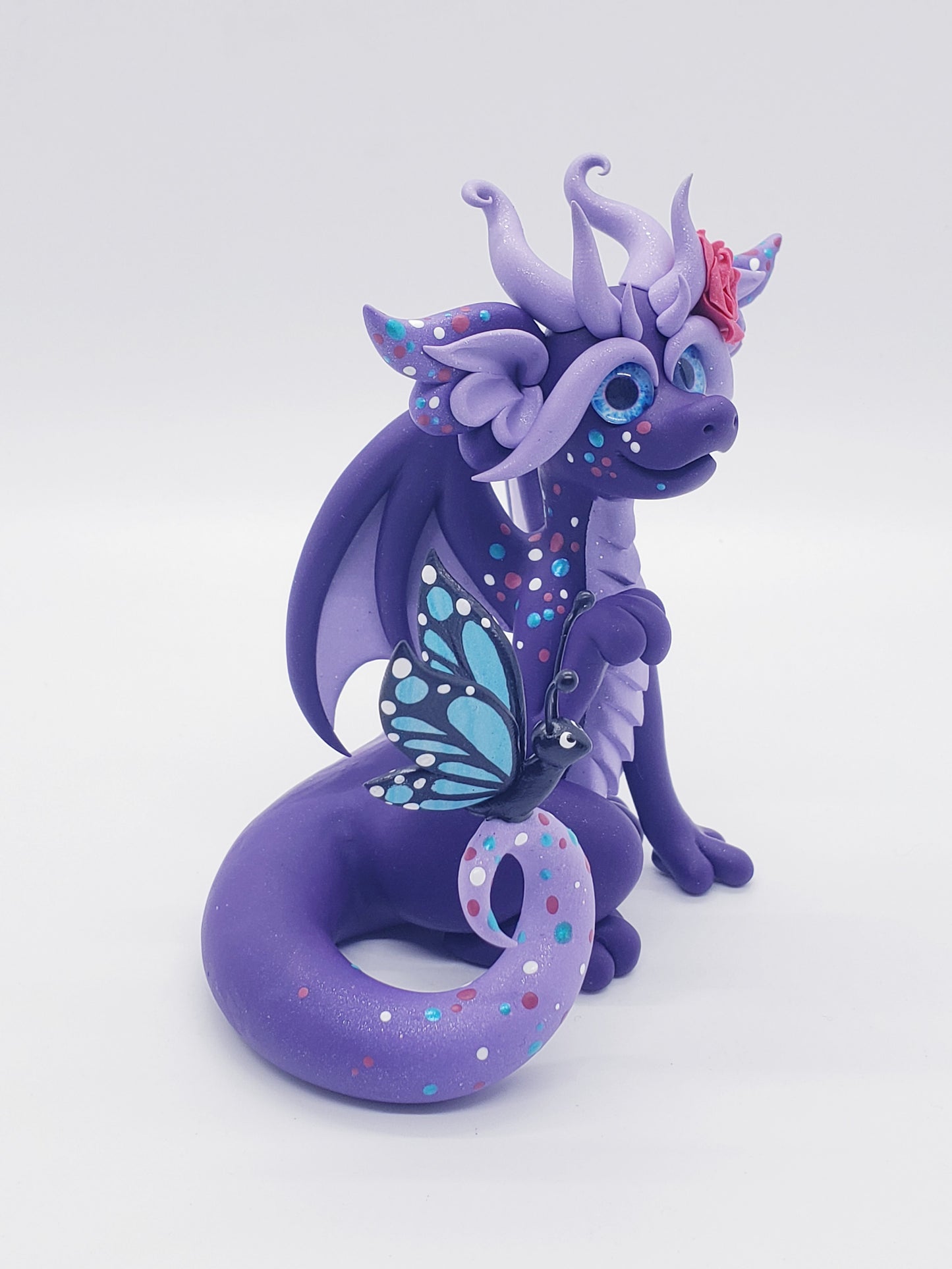 "Viti" purple dragon sculpture