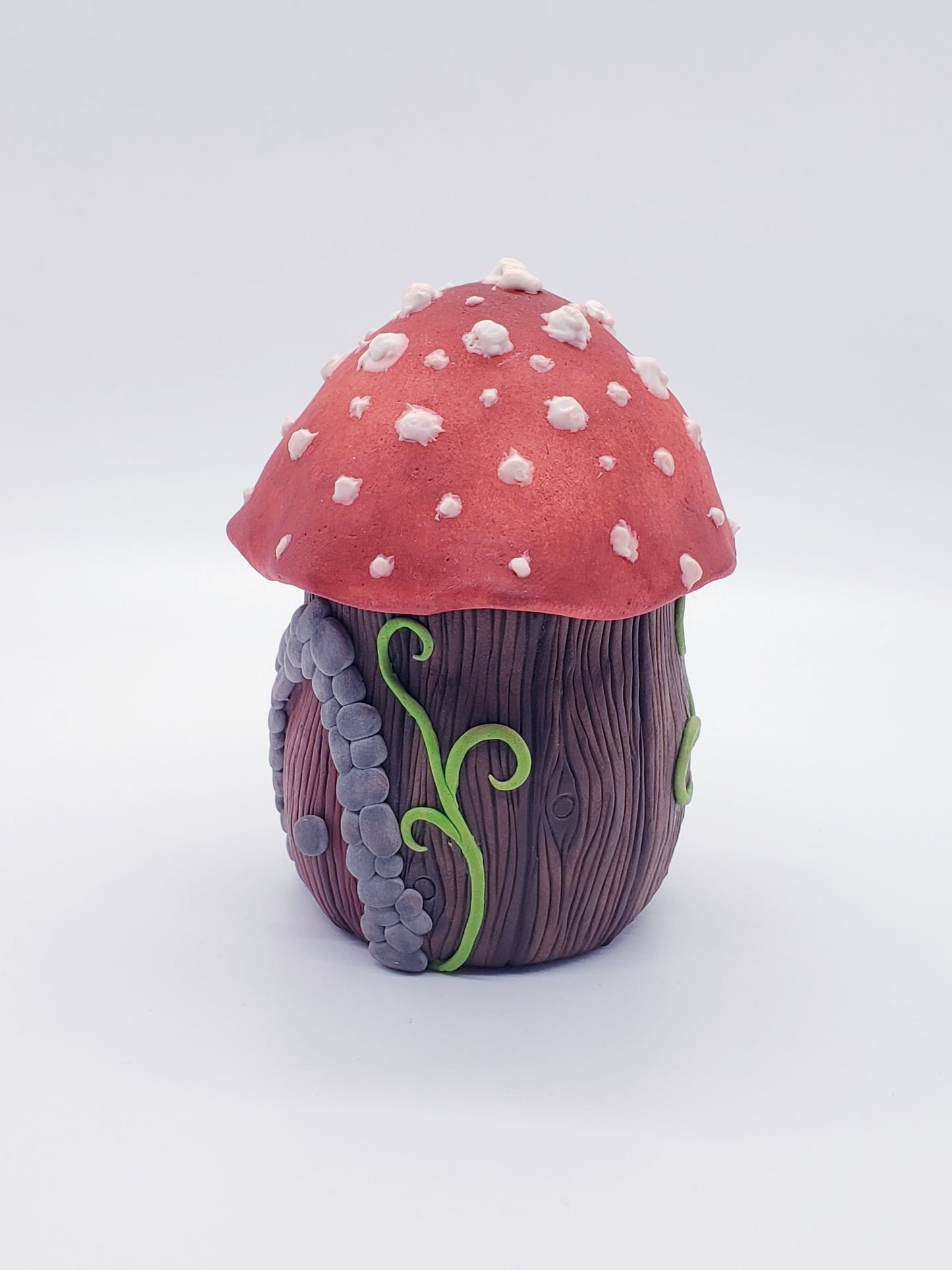 Pixie Pot Red Mushroom Jar