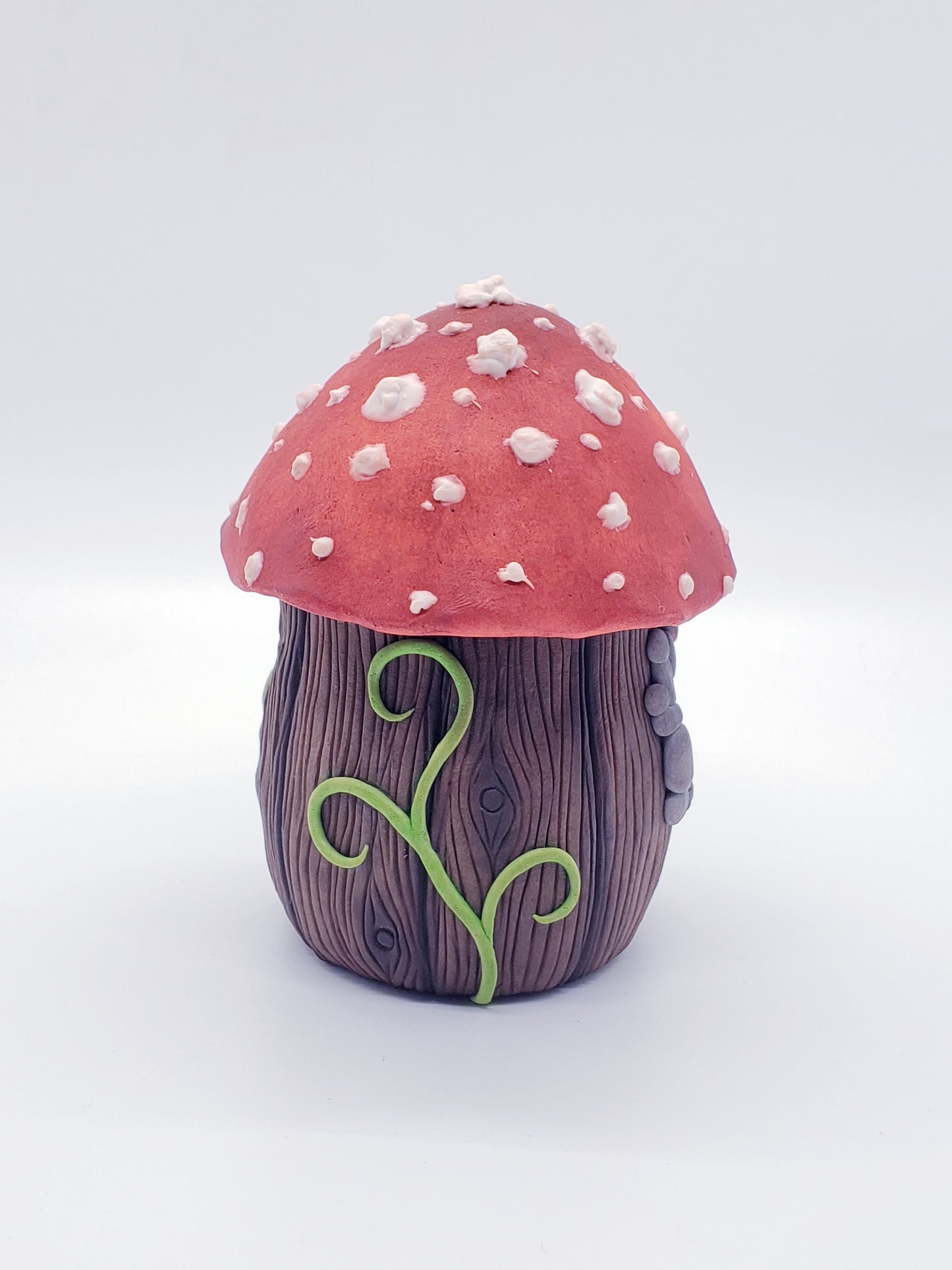 Pixie Pot Red Mushroom Jar