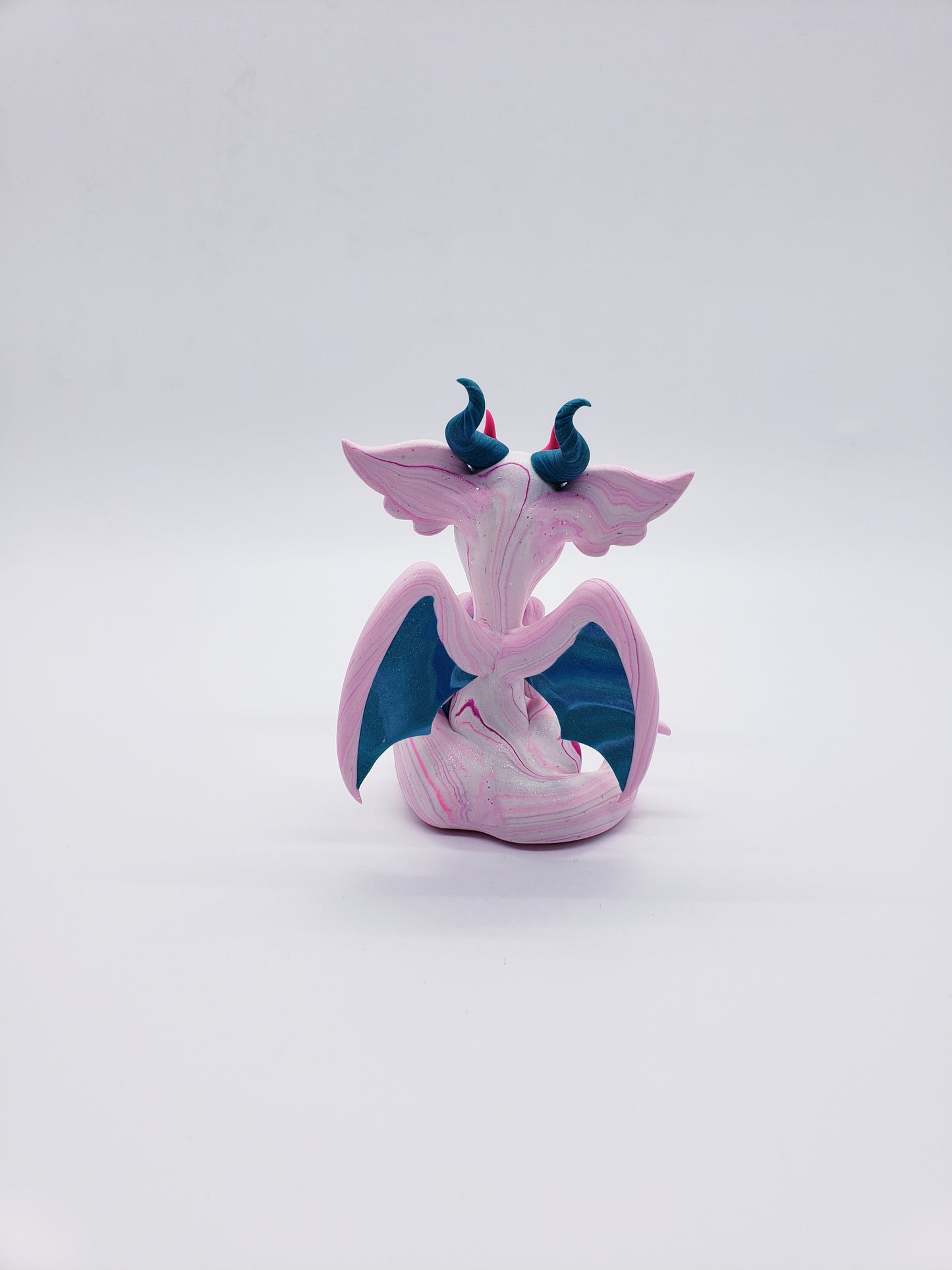 "Roz" pink marble dragon baby