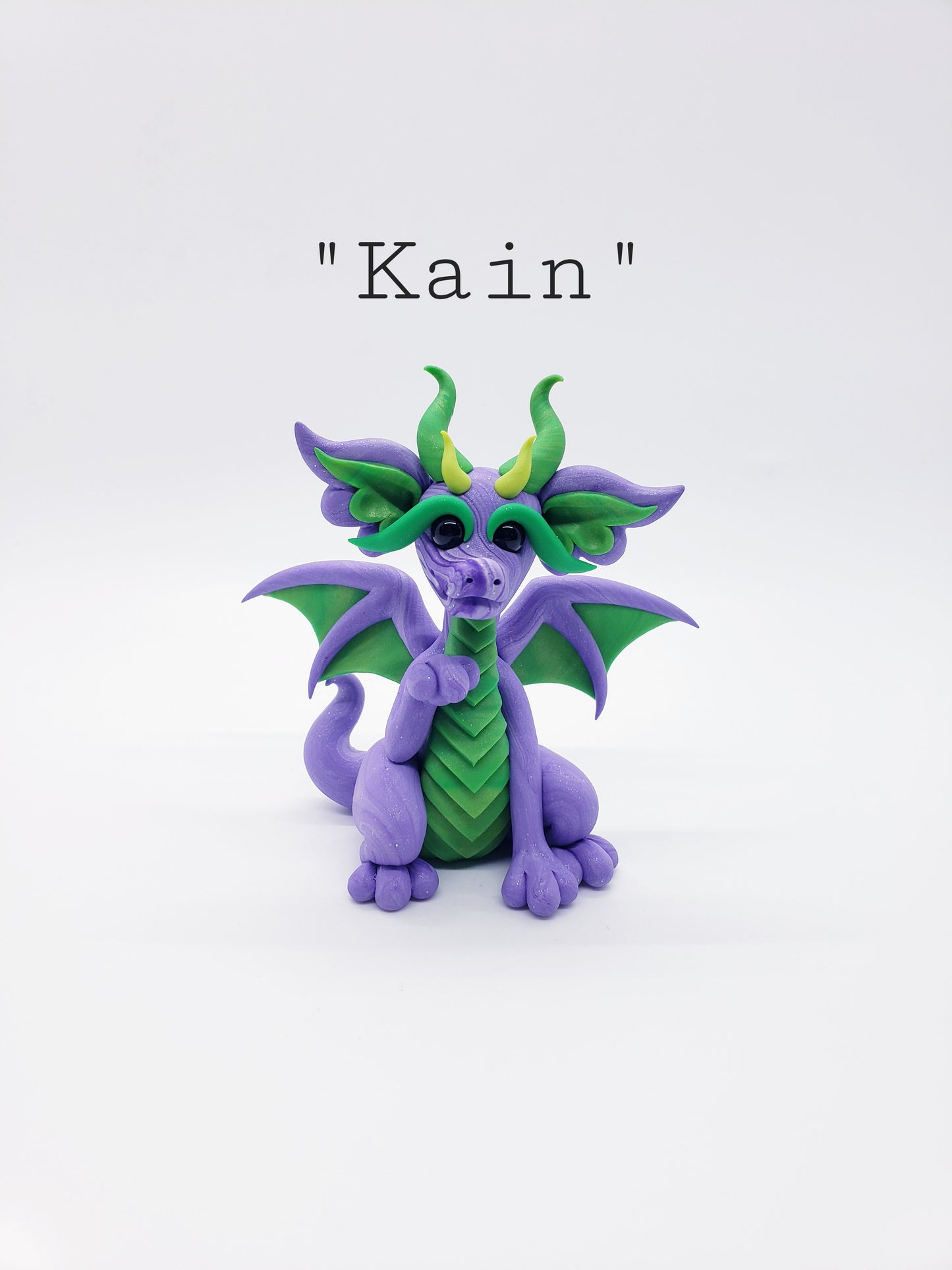 "Kain" purple marble dragon baby