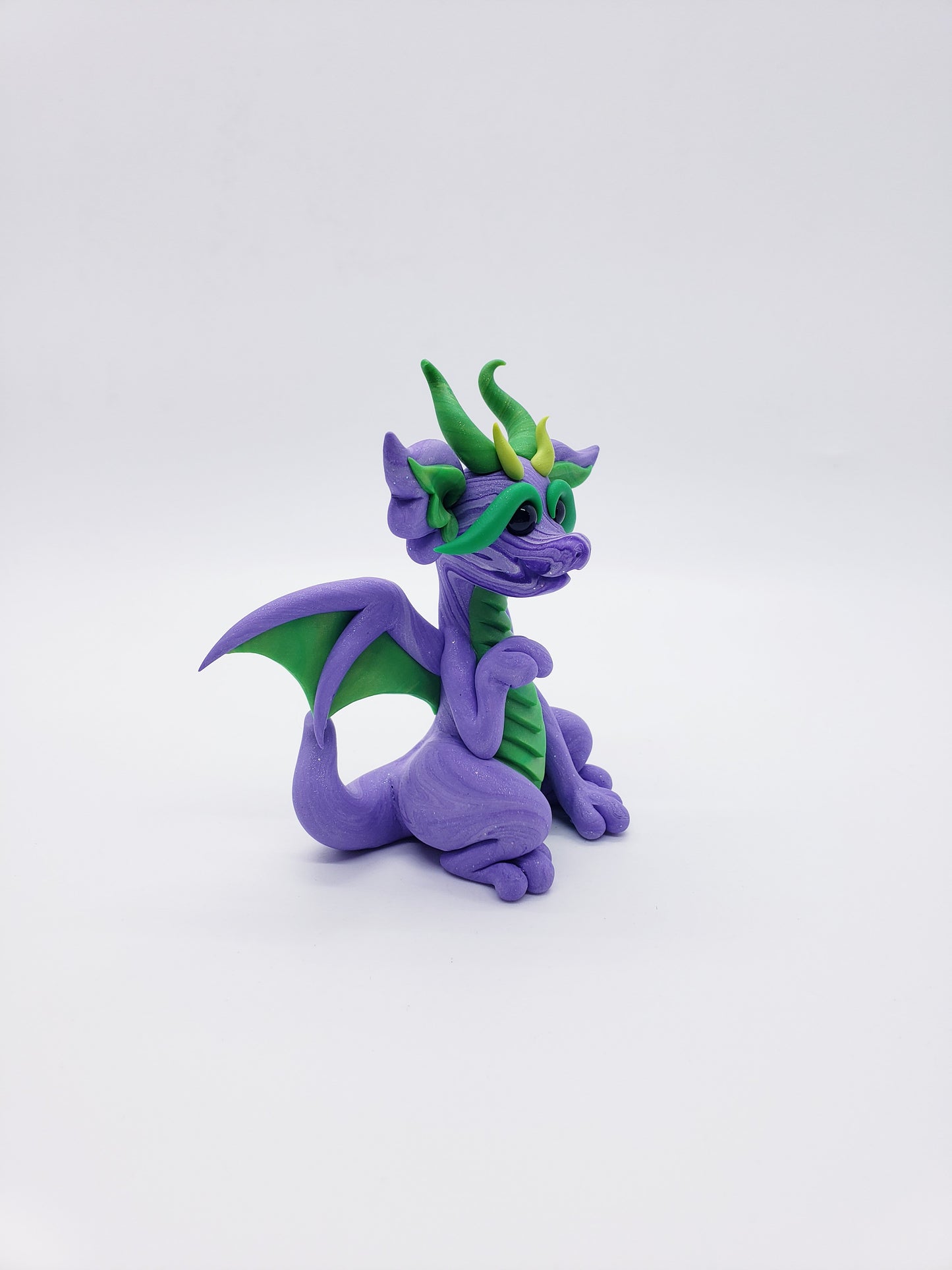 "Kain" purple marble dragon baby