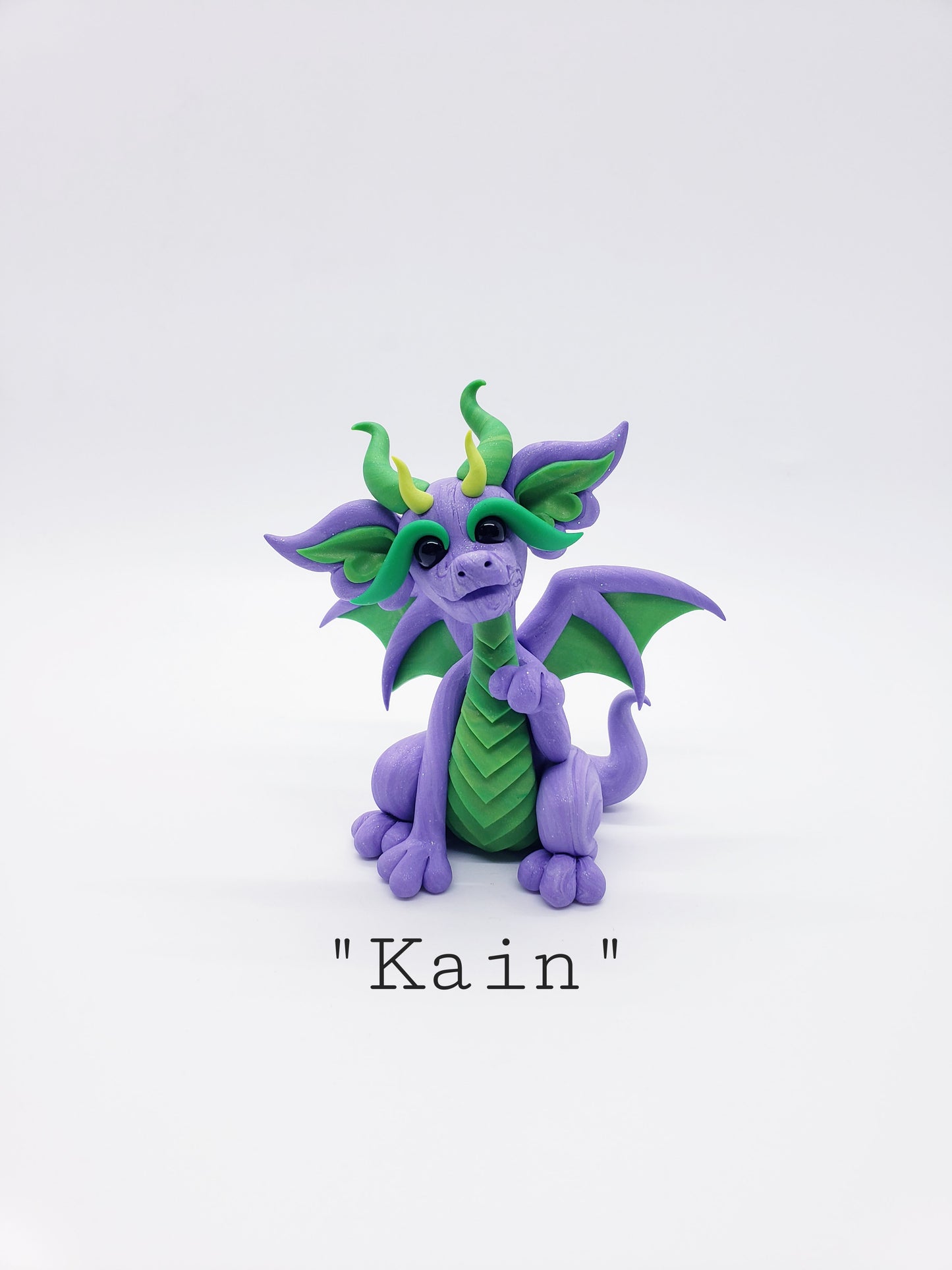 "Kain" purple marble dragon baby