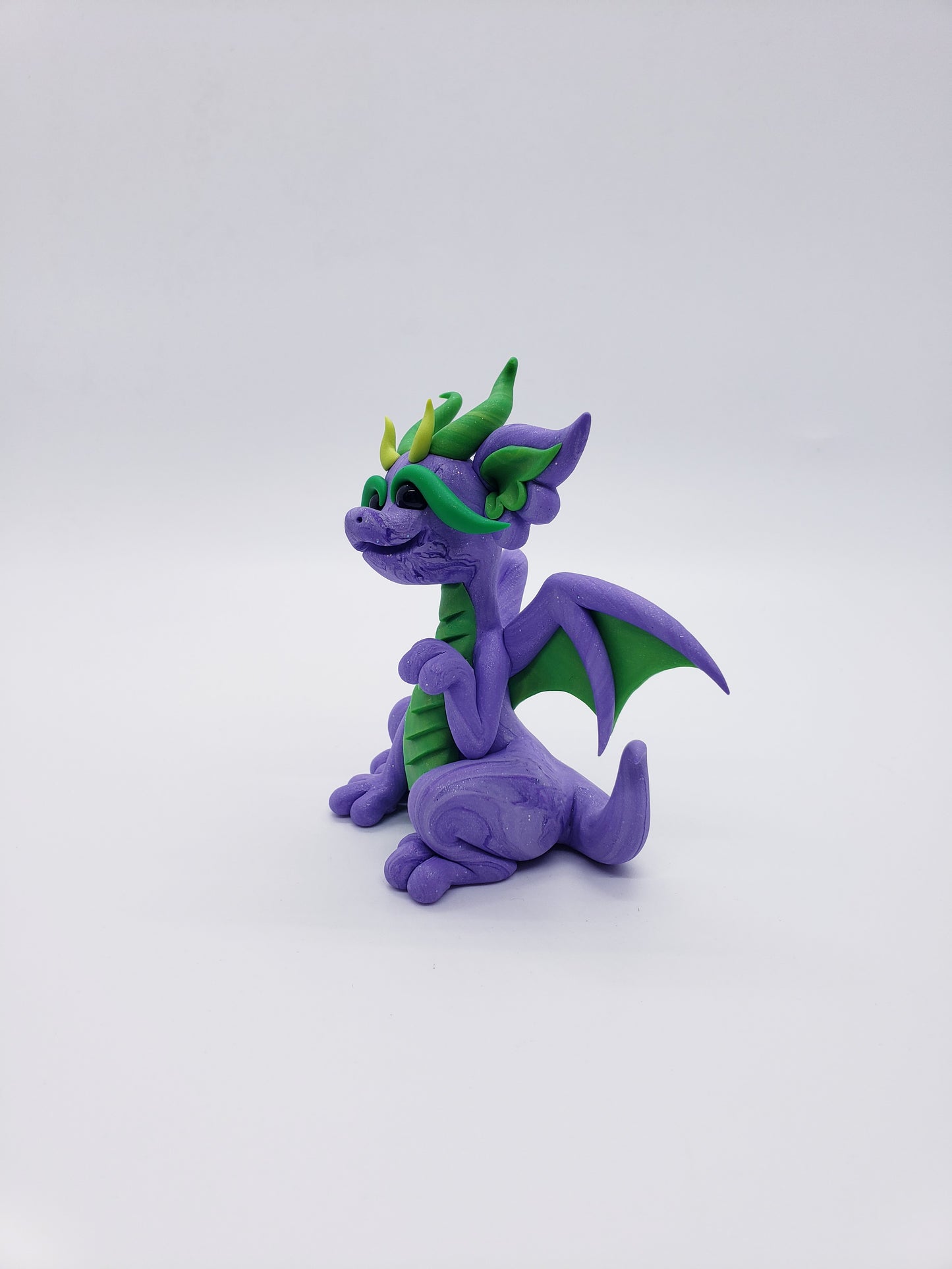 "Kain" purple marble dragon baby