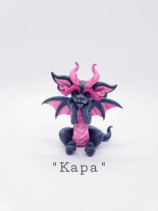 "Kapa" black marble dragon baby