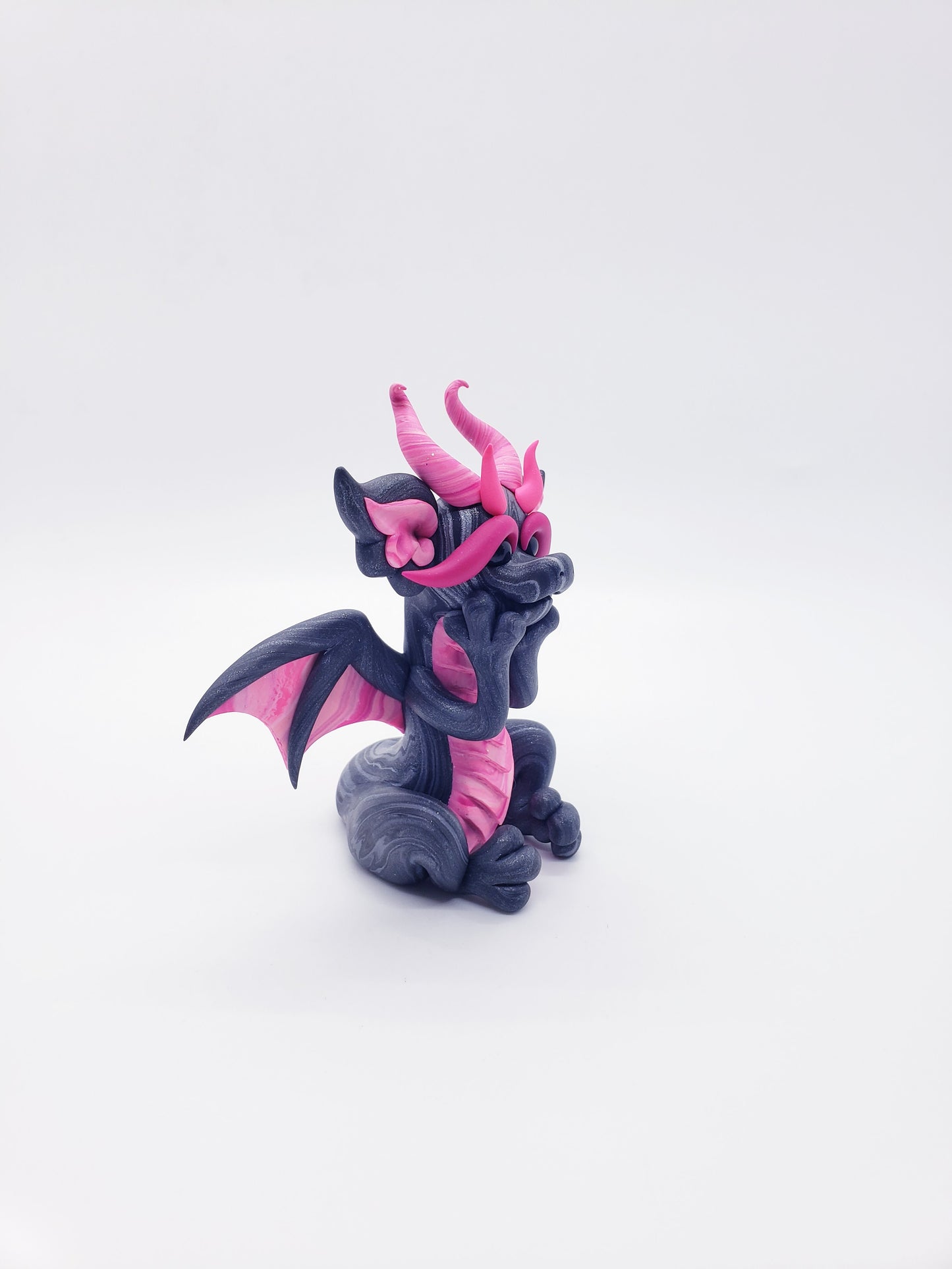 "Kapa" black marble dragon baby