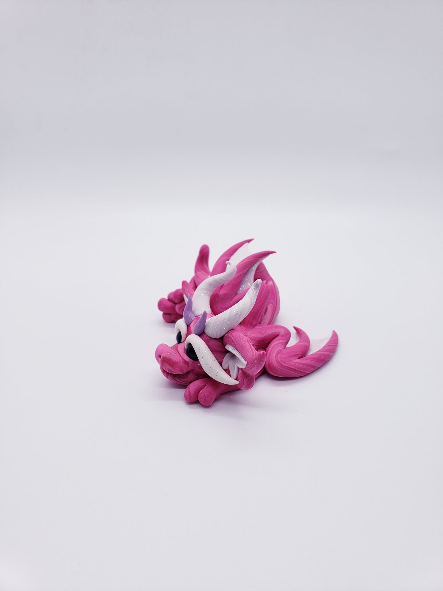 "Rosea" DISCOUNTED pink marble dragon baby