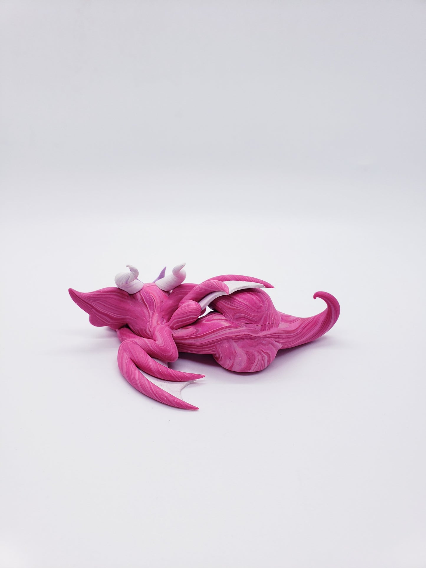 "Rosea" DISCOUNTED pink marble dragon baby