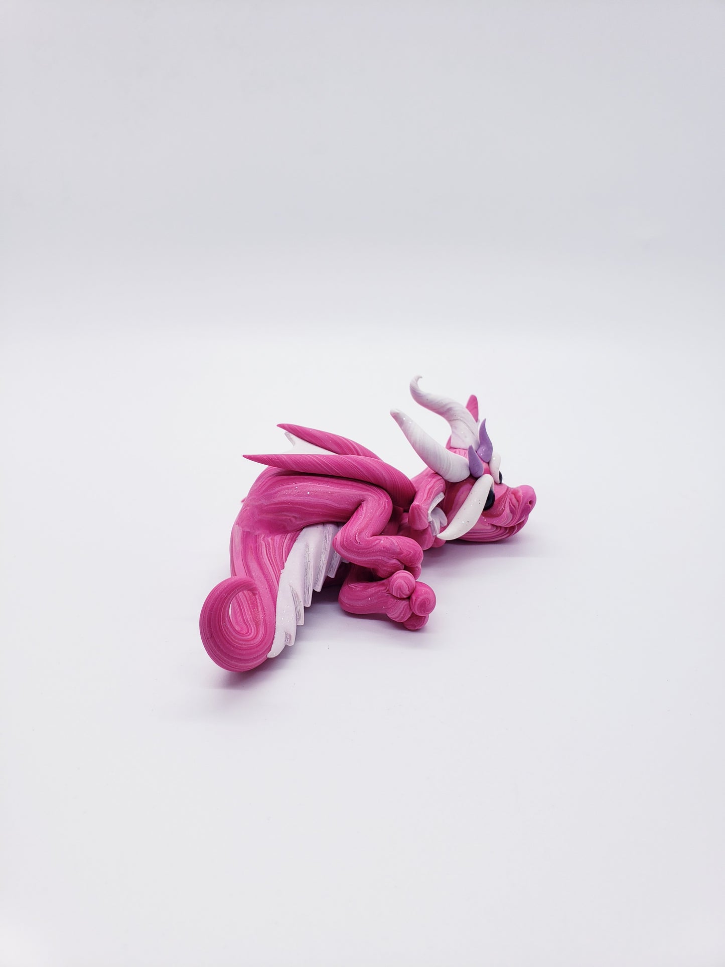 "Rosea" DISCOUNTED pink marble dragon baby