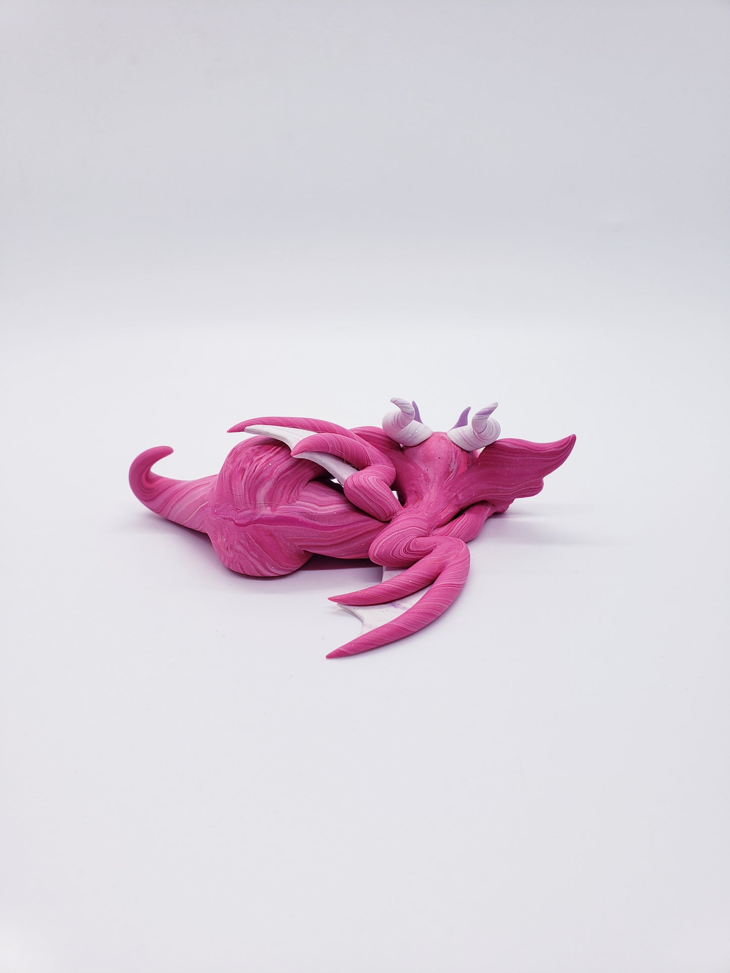 "Rosea" DISCOUNTED pink marble dragon baby