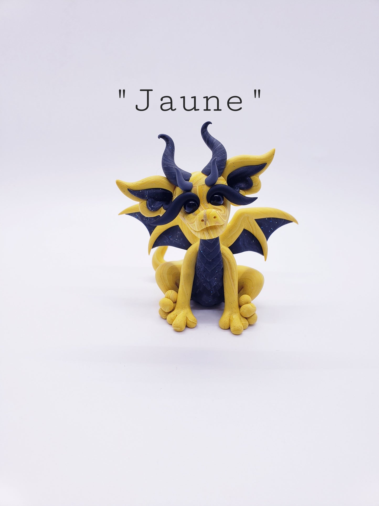 "Jaune" yellow marble dragon baby