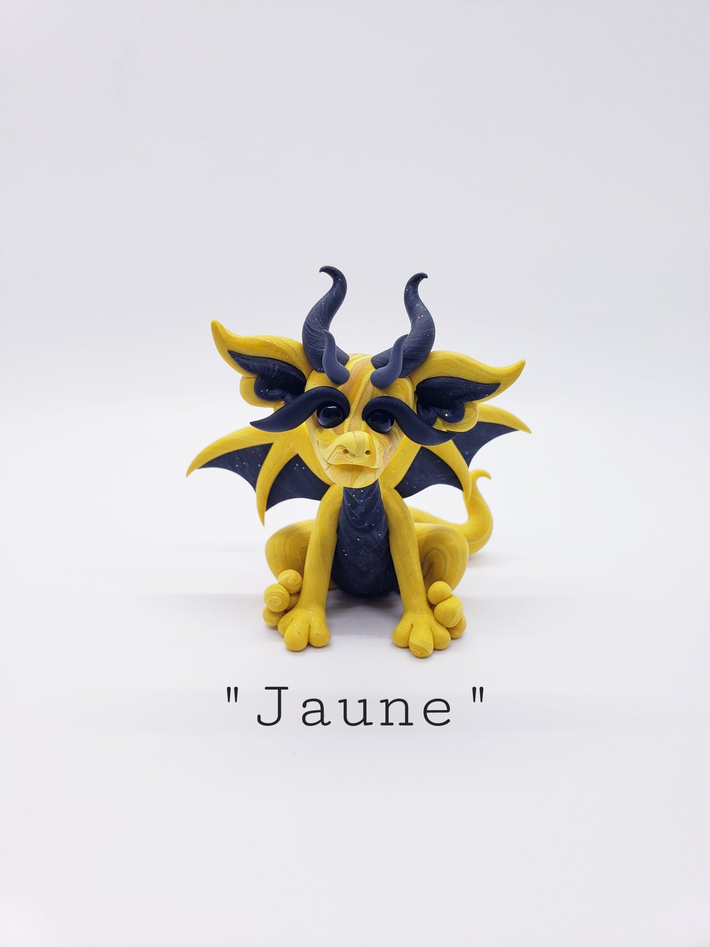 "Jaune" DISCOUNTED yellow marble dragon baby