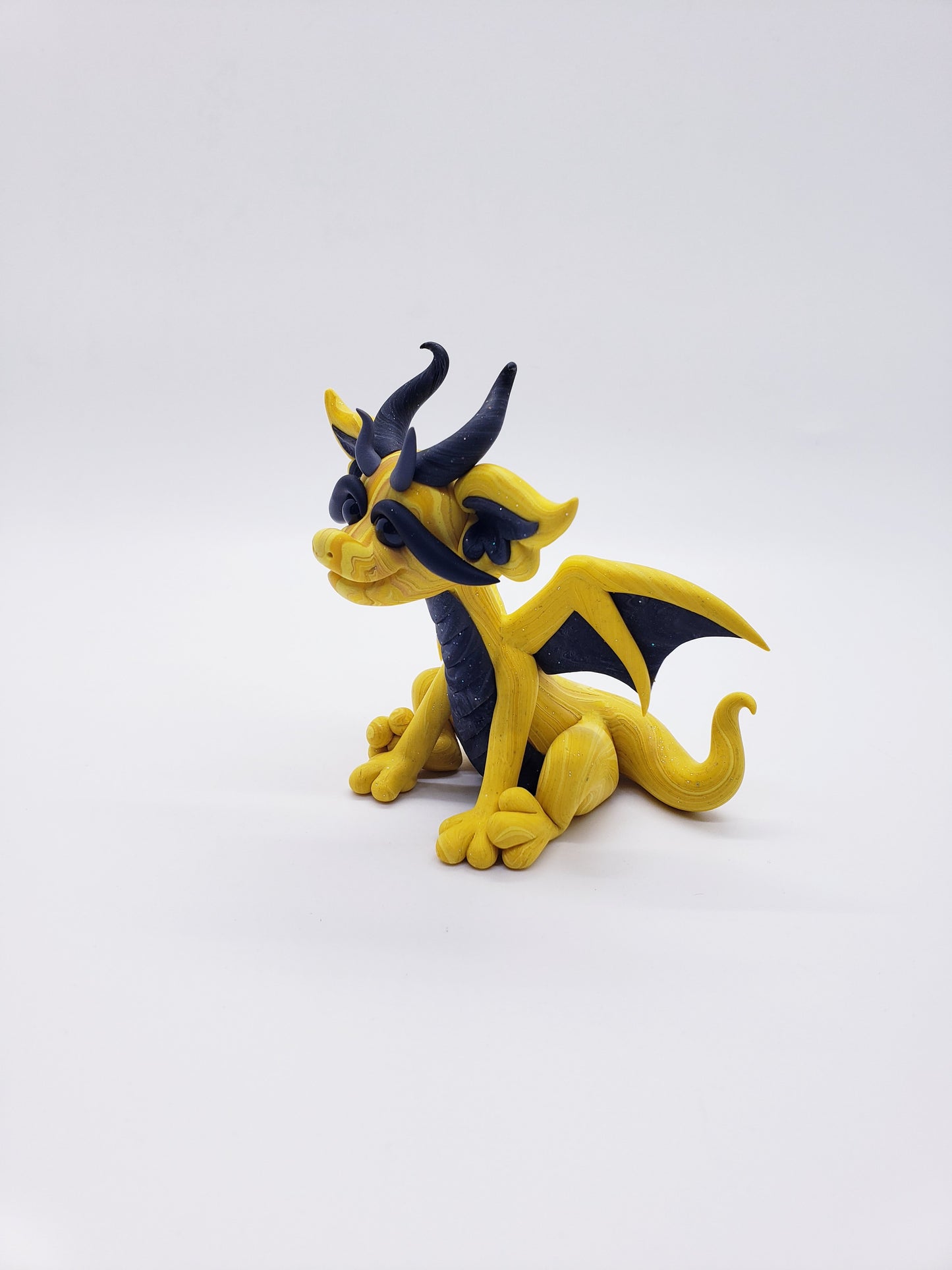 "Jaune" DISCOUNTED yellow marble dragon baby