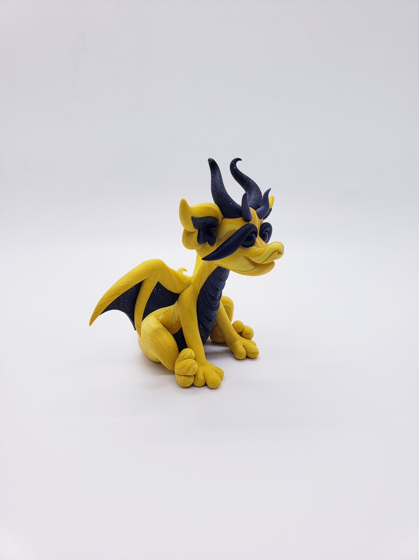 "Jaune" DISCOUNTED yellow marble dragon baby