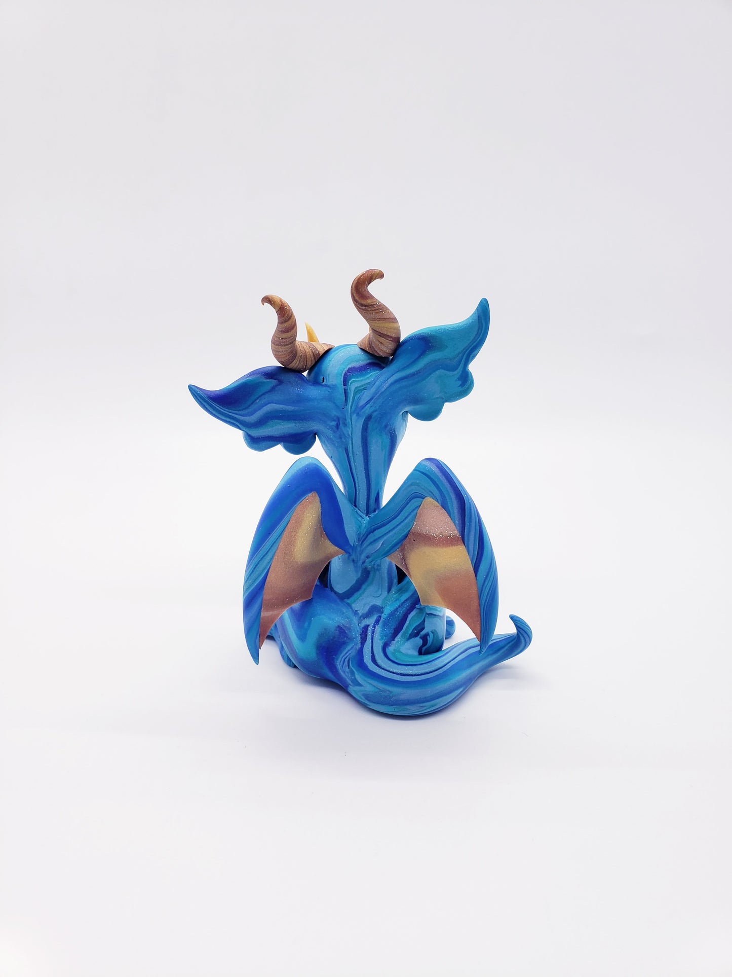 "Zils" blue marble dragon baby