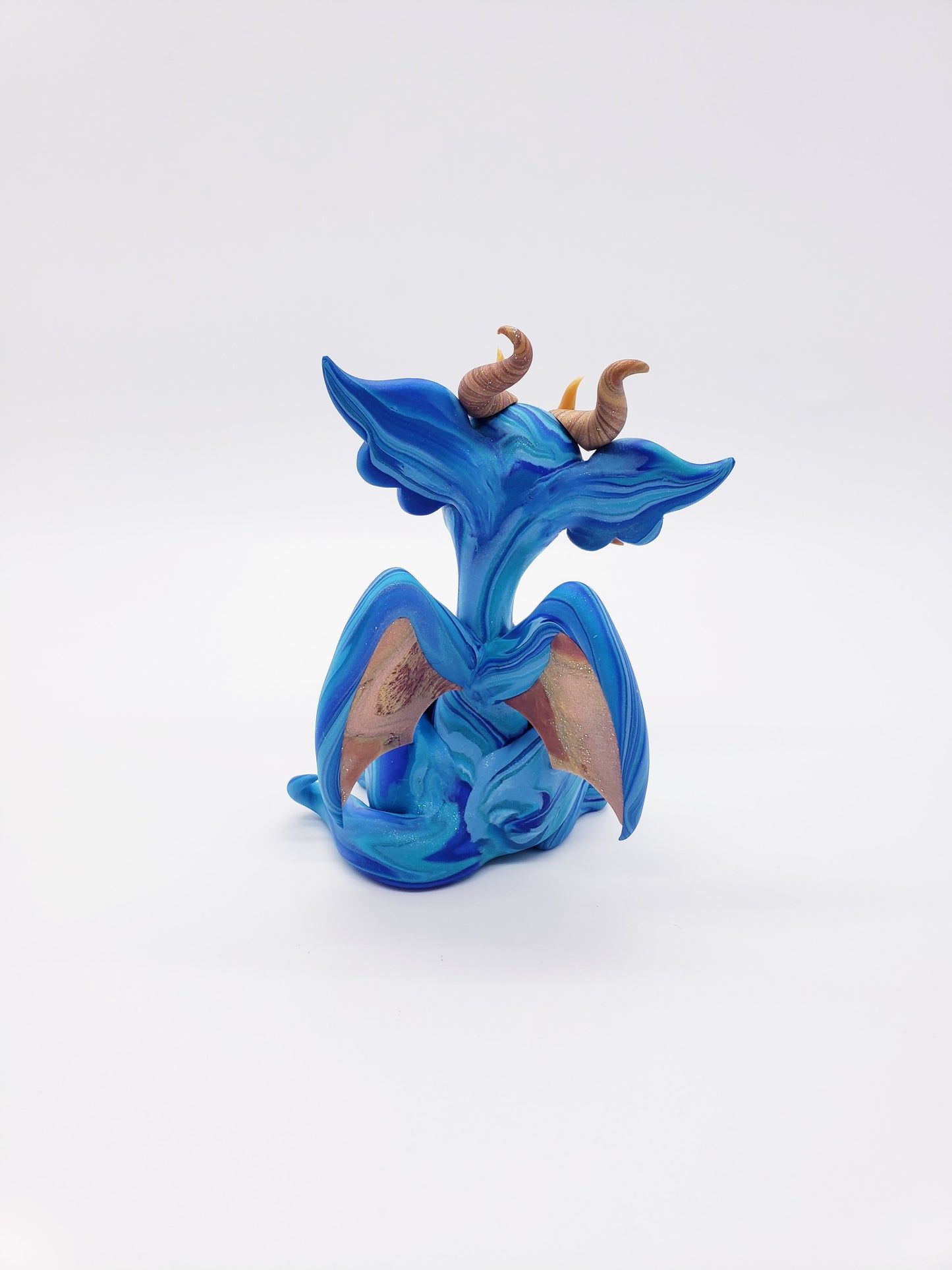 "Zils" blue marble dragon baby