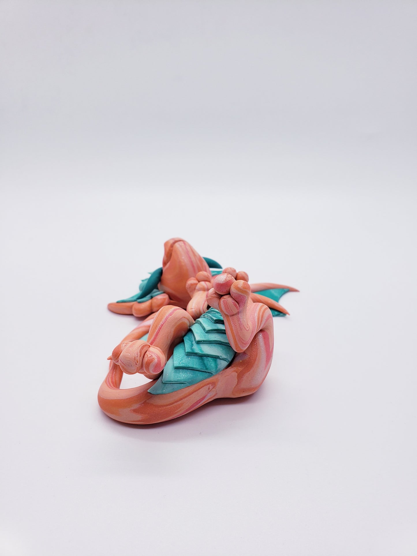 "Pesca" peach marble dragon baby