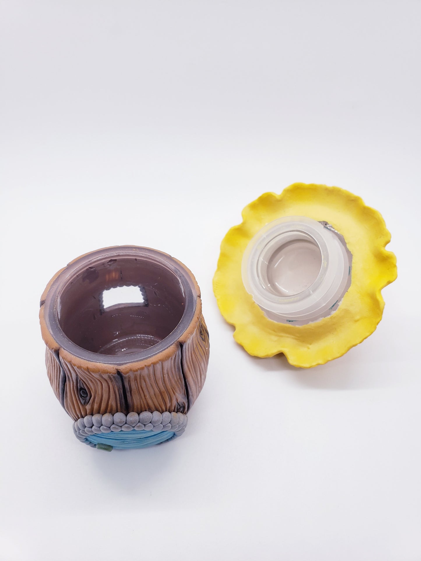 Pixie Pot Yellow Mushroom Jar