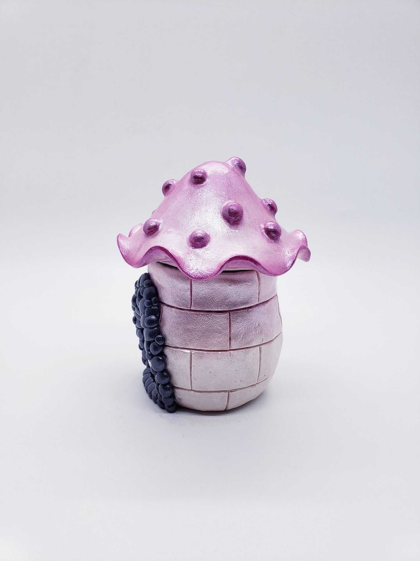 Pixie Pot Pink Mushroom Jar