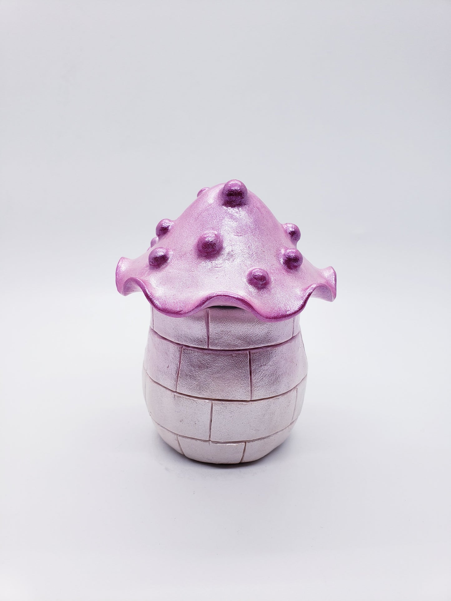 Pixie Pot Pink Mushroom Jar