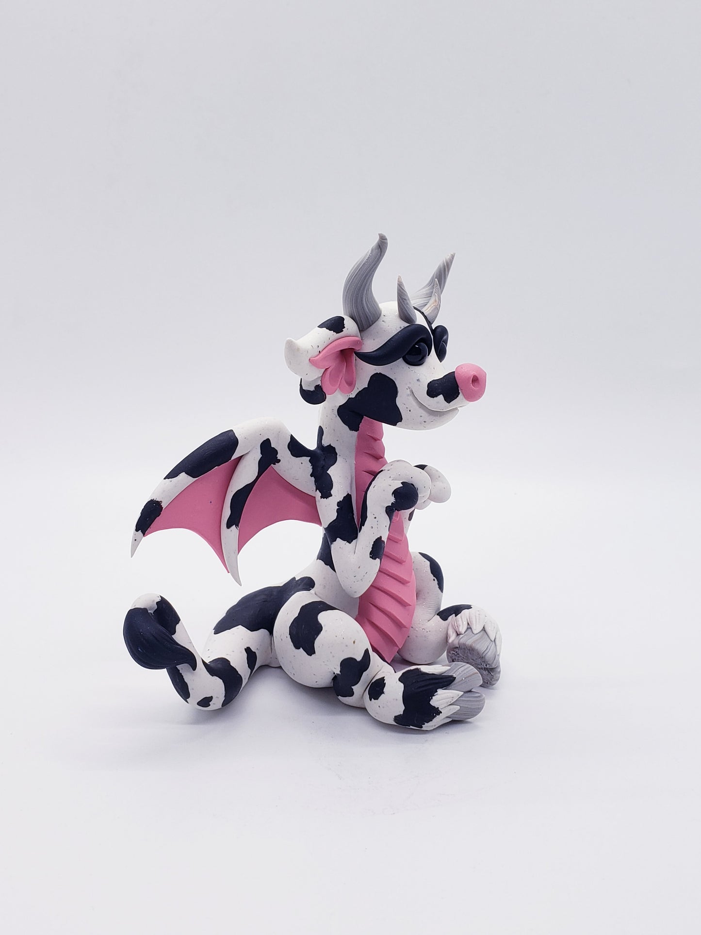 "Betsie" dairy cow dragon sculpture